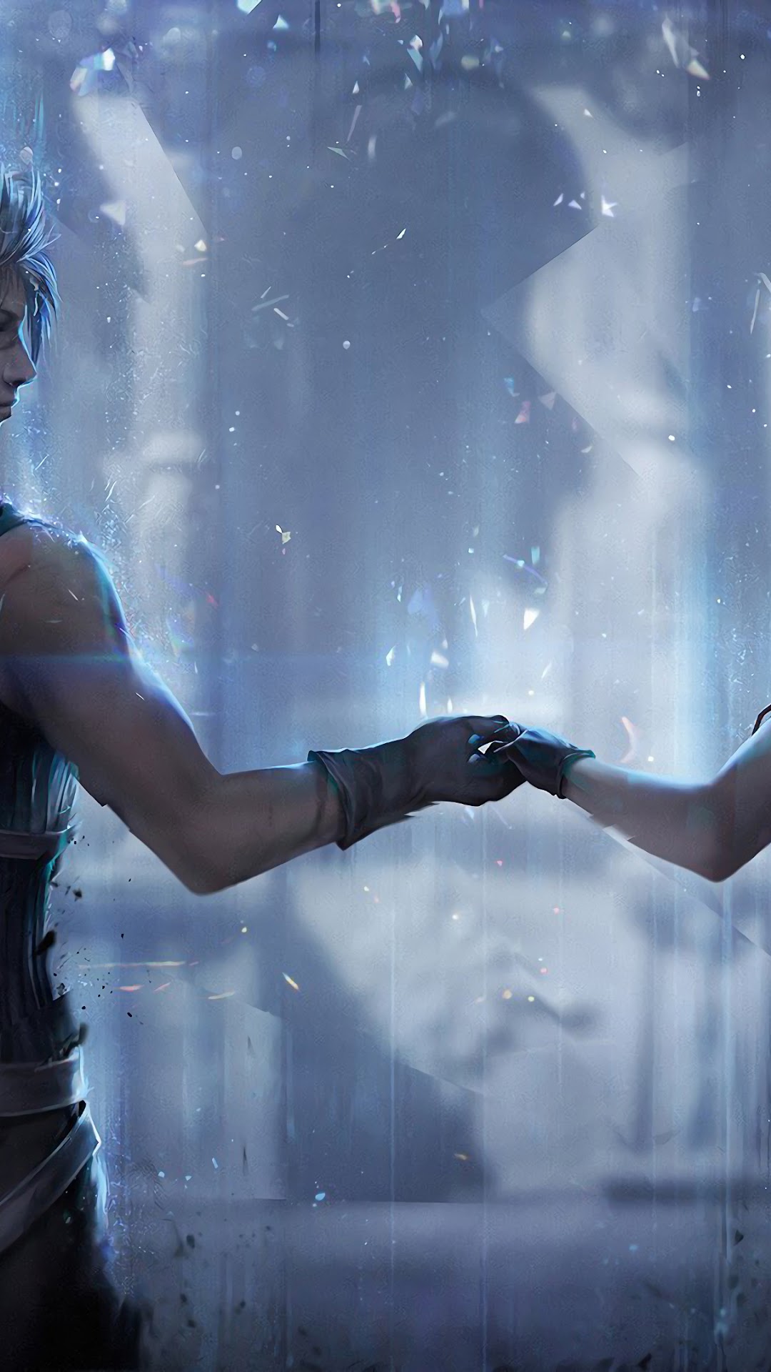 Cloud Strife and Tifa Lockhart from Final Fantasy 7 Remake HD Phone Wallpaper