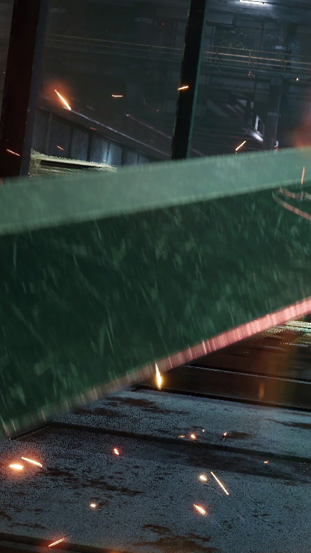Cloud Strife's Buster Sword in Final Fantasy 7 Remake HD Phone Wallpaper