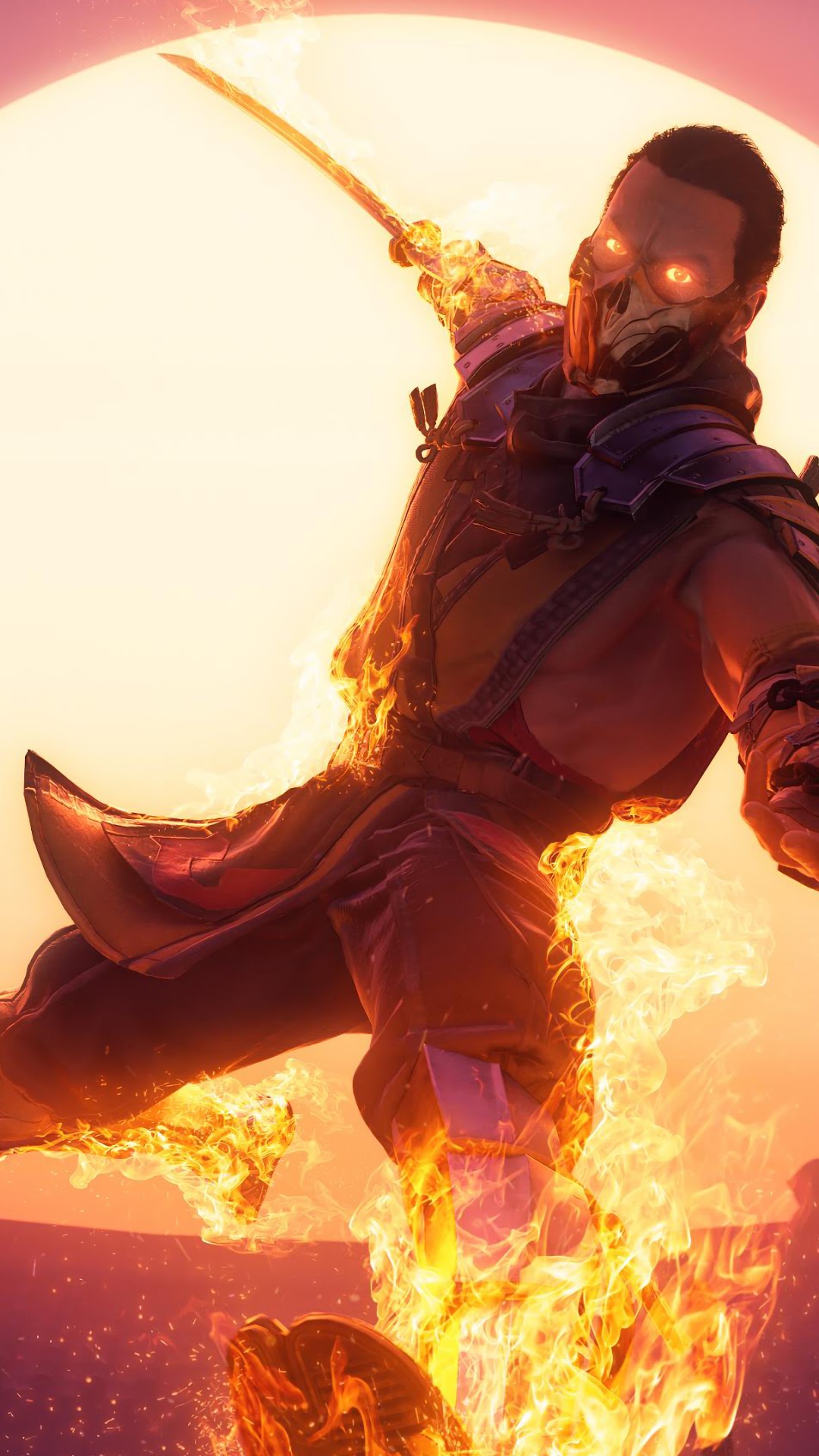 Scorpion from Mortal Kombat 11 HD Phone Wallpaper