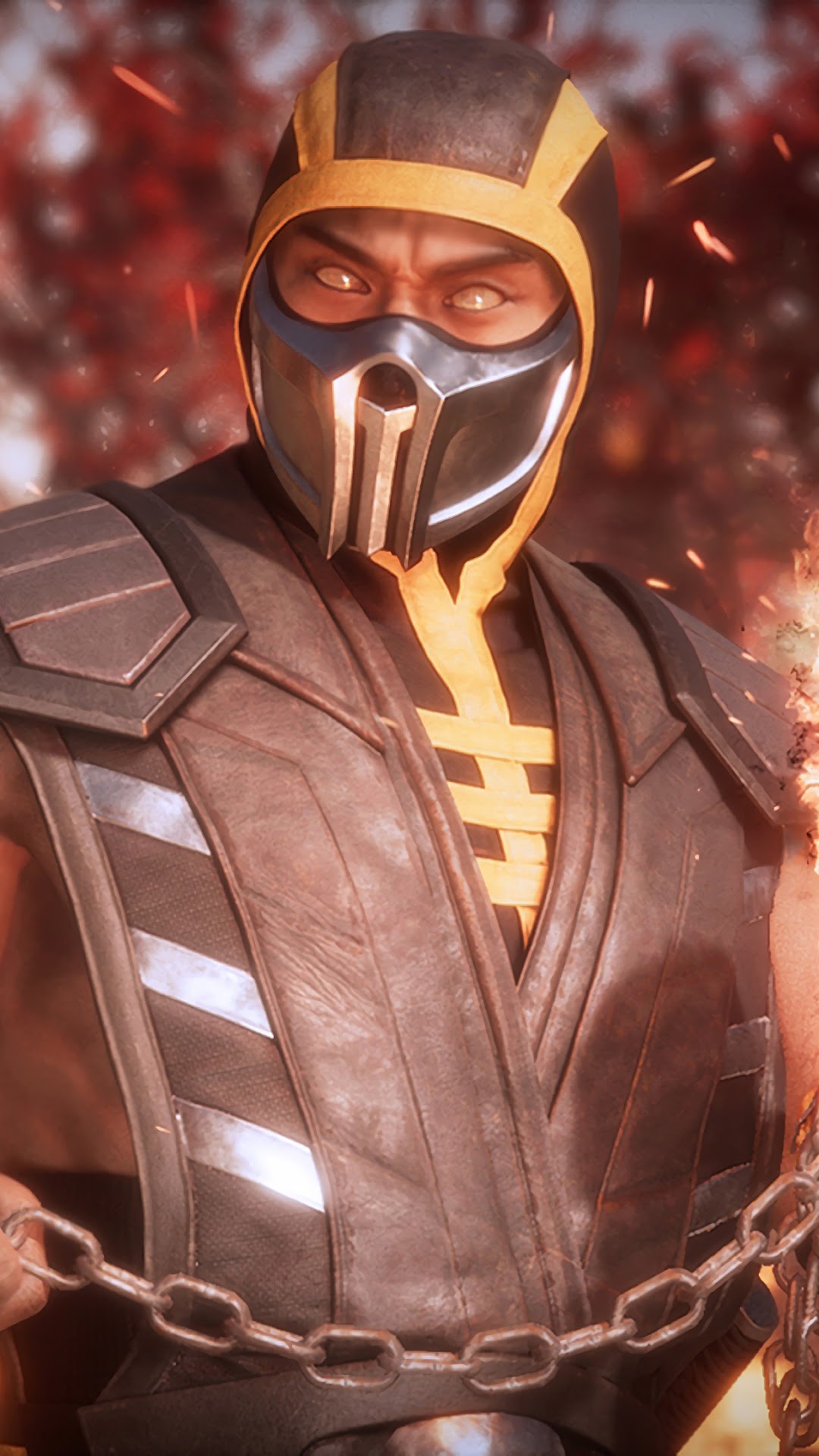 Scorpion from Mortal Kombat 11 HD Phone Wallpaper
