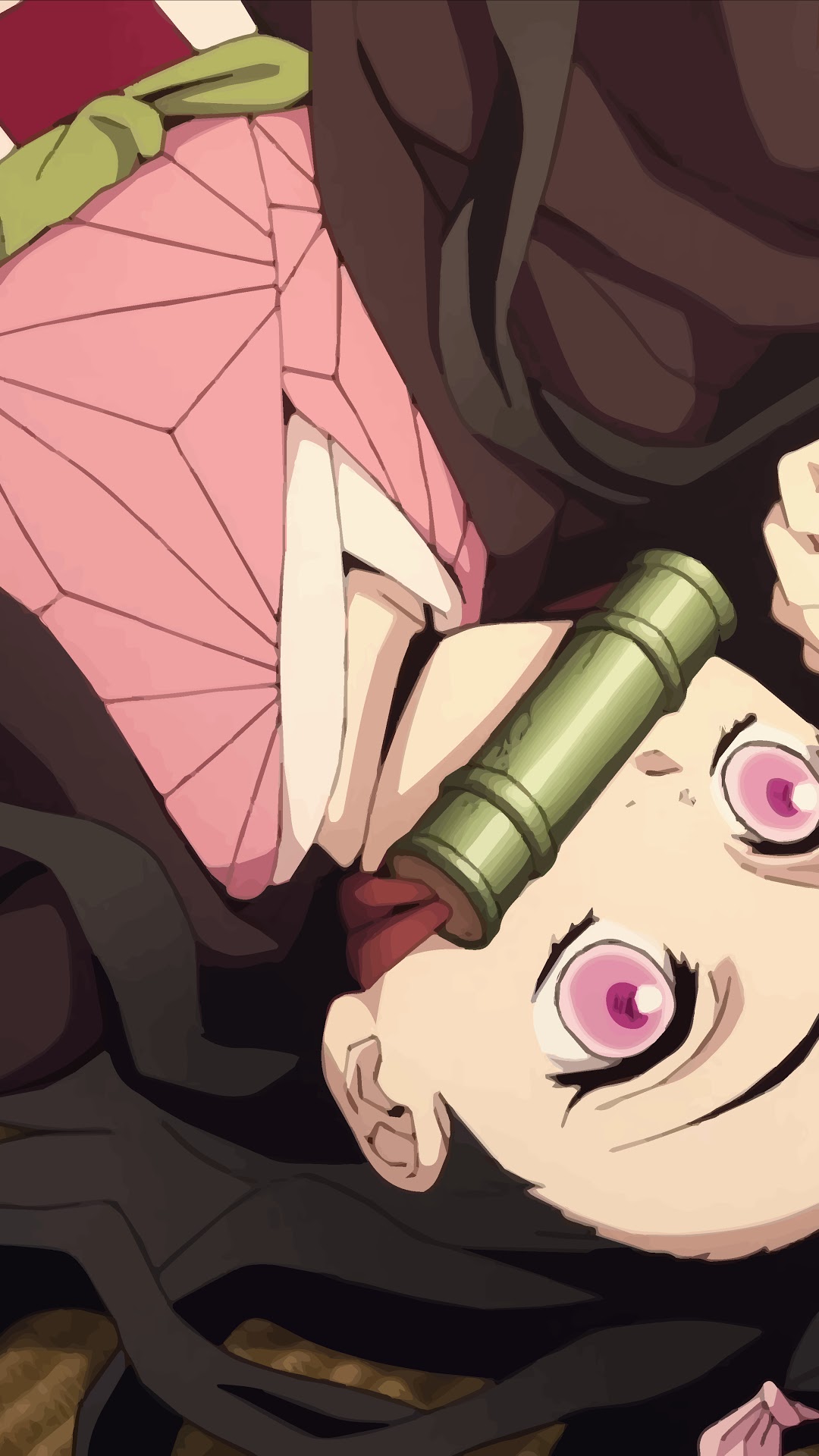 Nezuko Kamado from Kimetsu no Yaiba HD Phone Wallpaper