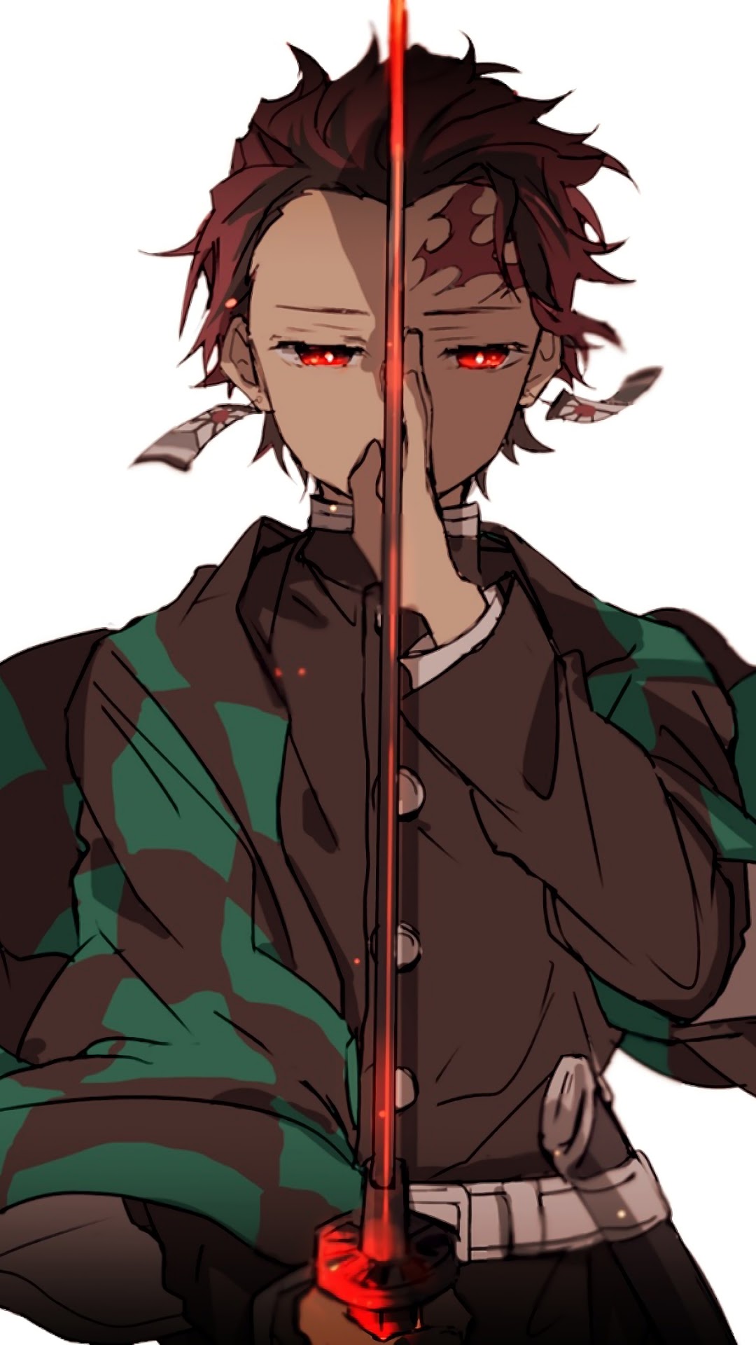 Tanjirou Kamado from Kimetsu no Yaiba HD Phone Wallpaper