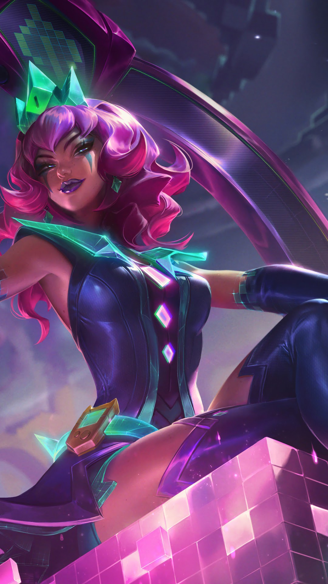 Battle Boss Qiyana from League of Legends HD Phone Wallpaper
