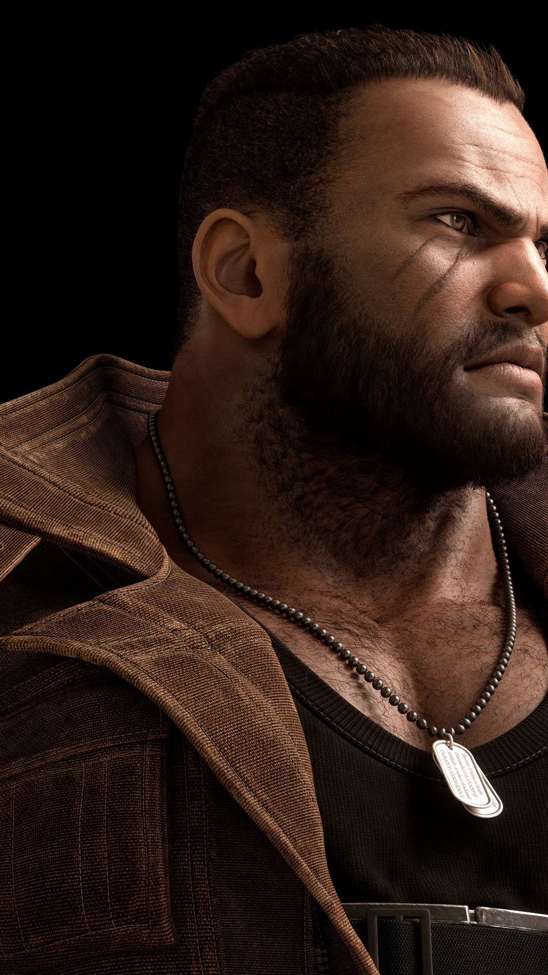 Barret Wallace from Final Fantasy 7 Remake HD Phone Wallpaper