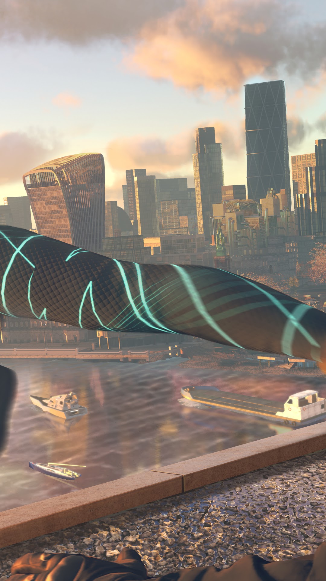 Watch Dogs Legion cityscape with futuristic structure HD Phone Wallpaper