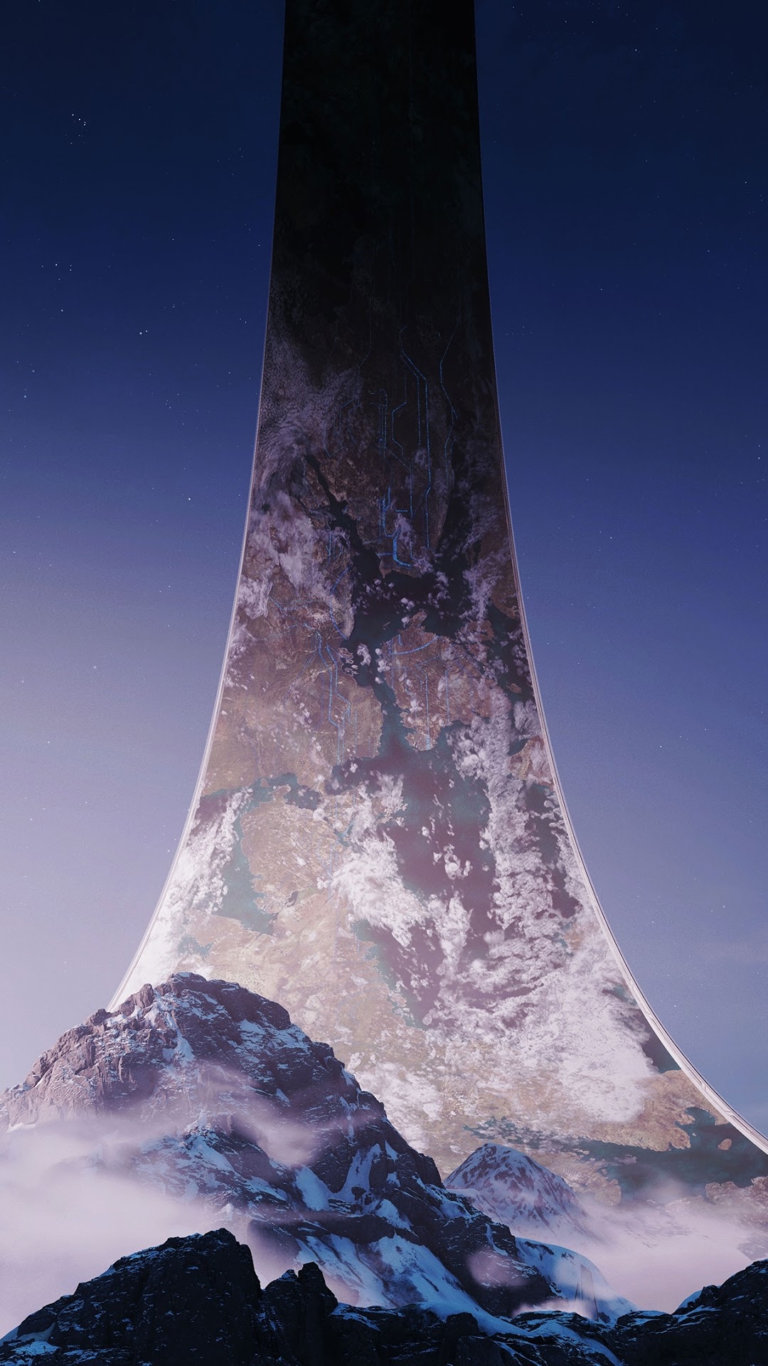 Halo Infinite Ring World HD Phone Wallpaper