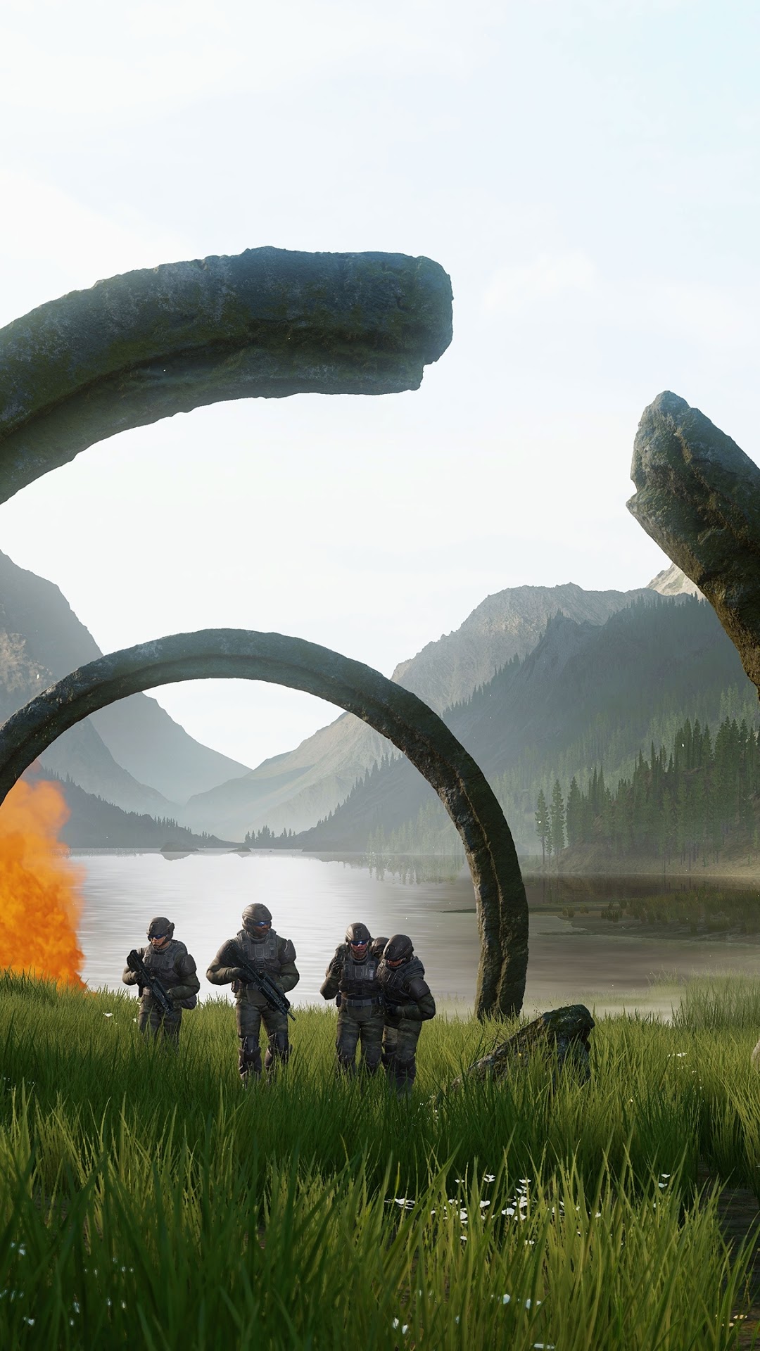 Soldiers in Halo Infinite HD Phone Wallpaper