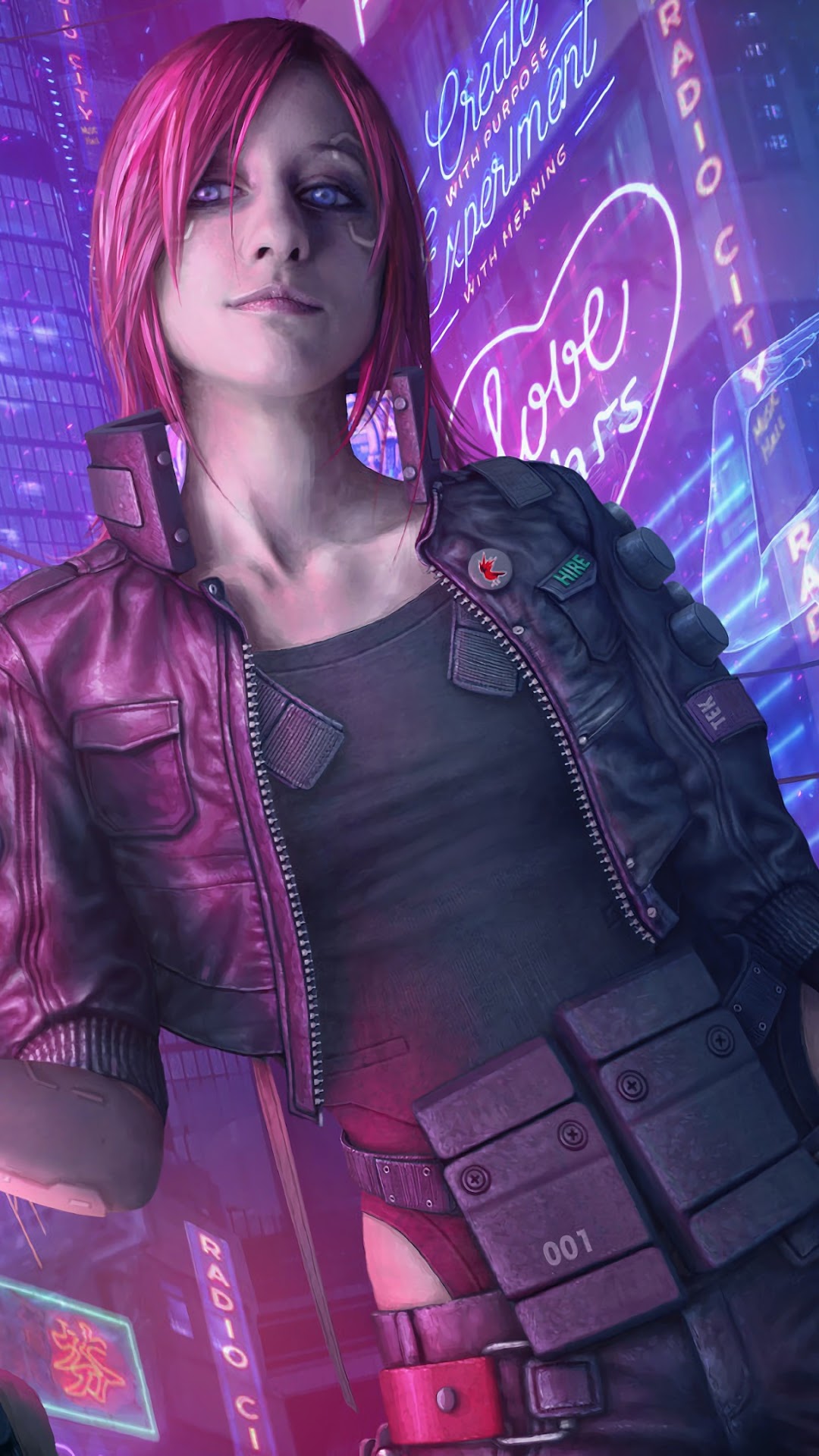 Girl from Cyberpunk 2077 HD Phone Wallpaper