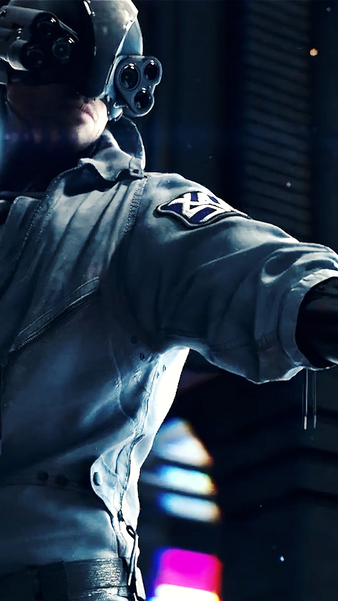Cyberpunk 2077 character with cybernetic eye HD Phone Wallpaper