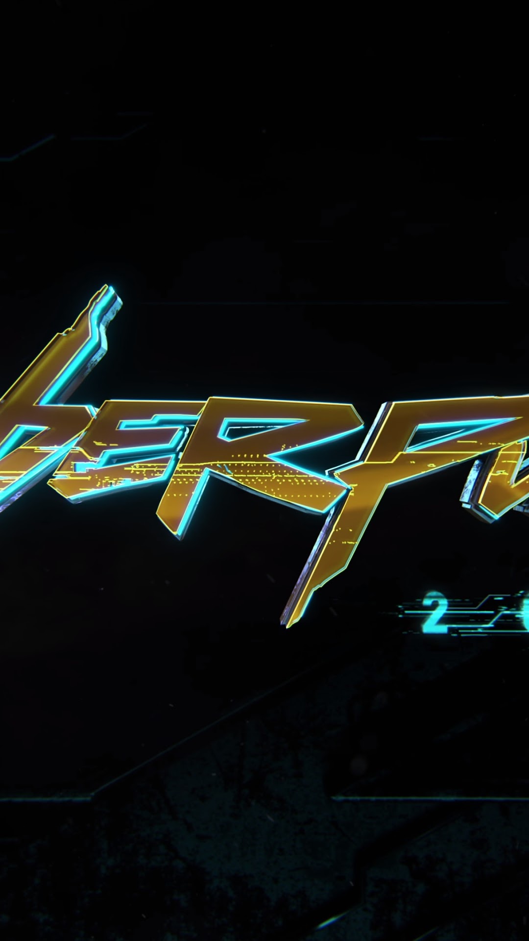 Cyberpunk 2077 logo HD Phone Wallpaper