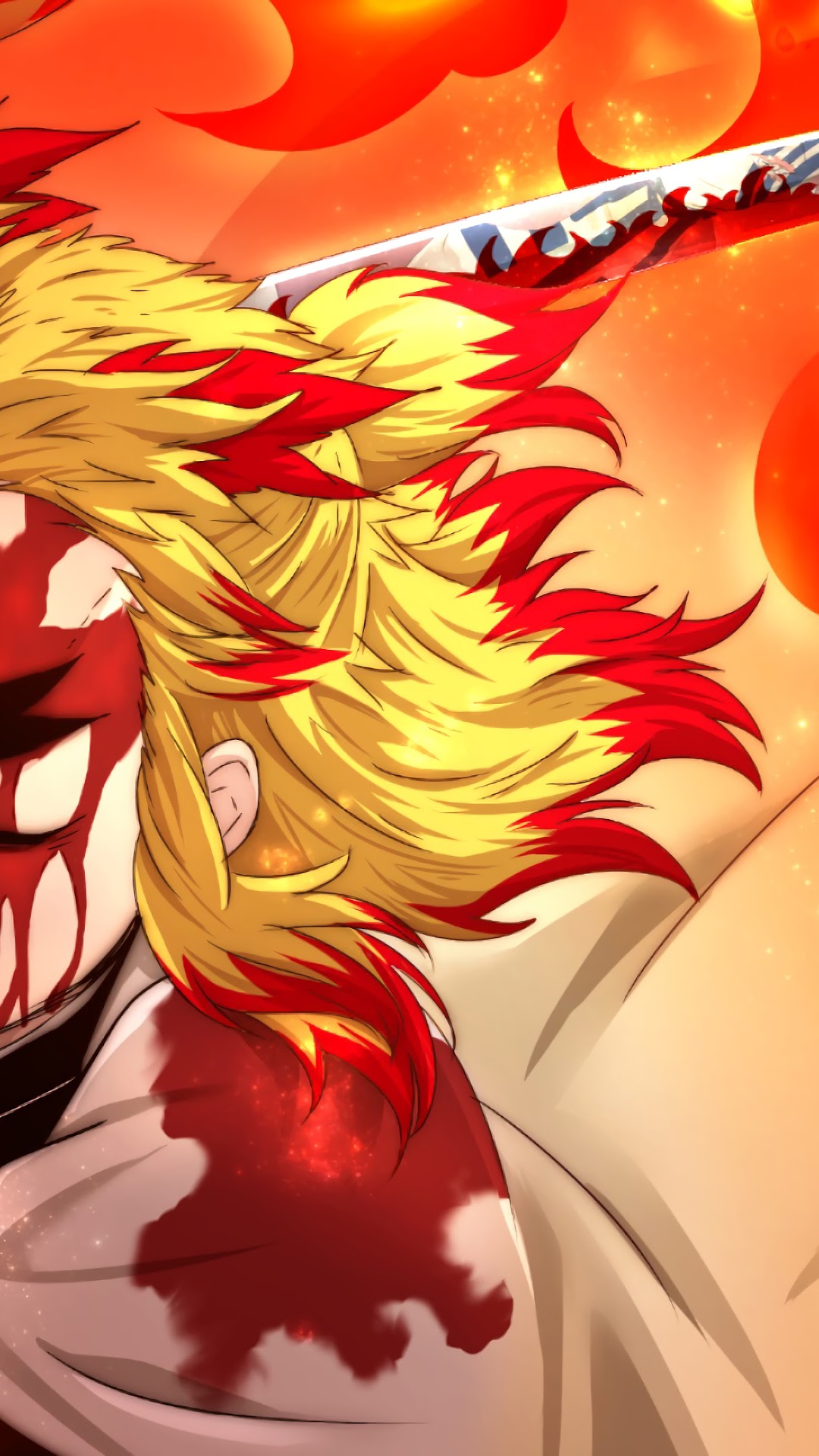 Kyoujurou Rengoku from Kimetsu No Yaiba HD Phone Wallpaper
