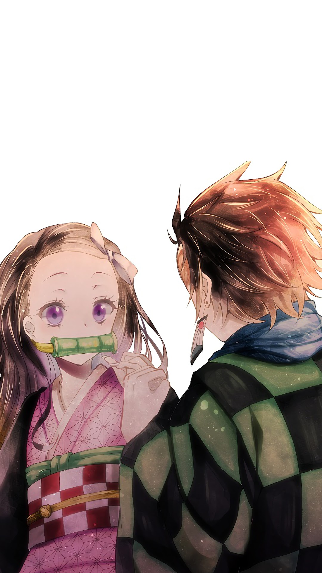 Nezuko and Tanjiro from Demon Slayer HD Phone Wallpaper