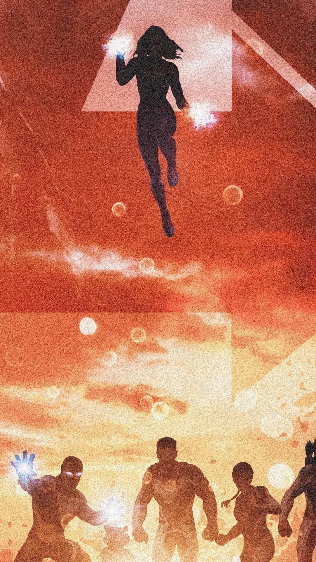 Avengers: Endgame characters in silhouette HD Phone Wallpaper