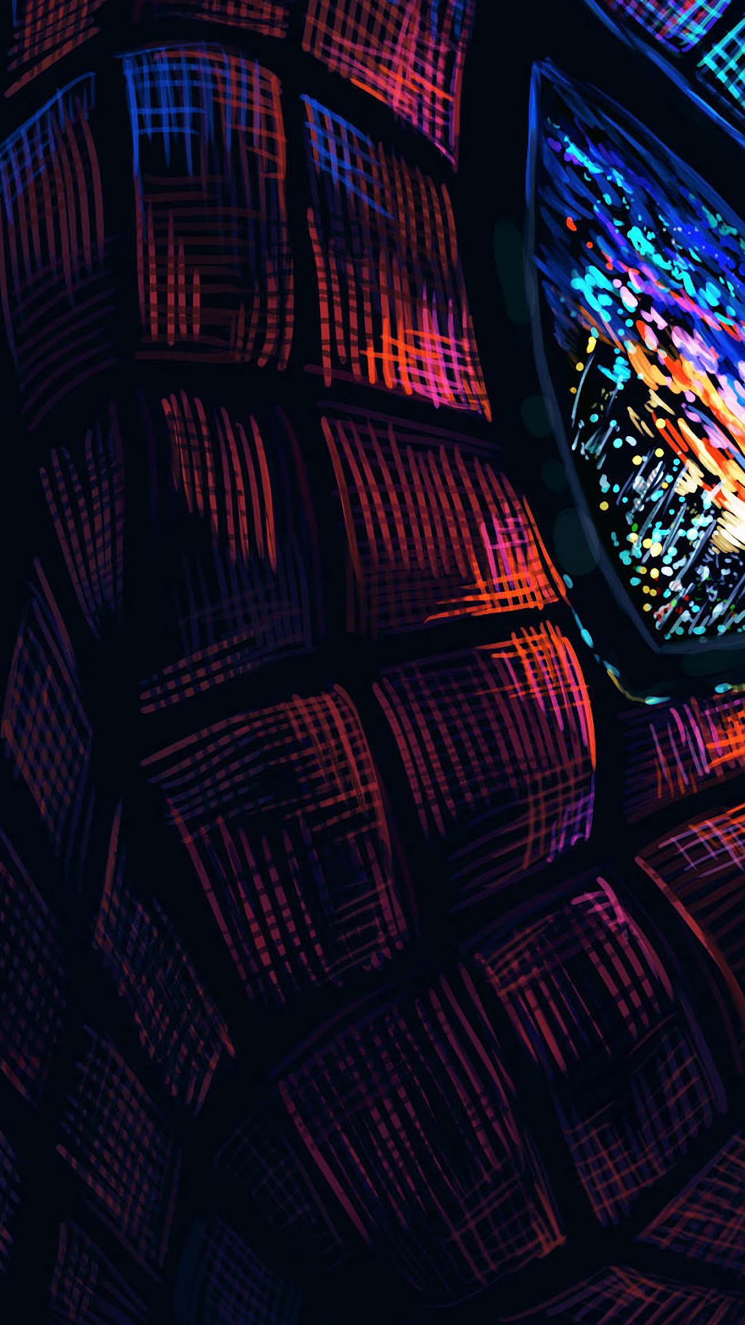 Spider-Man abstract pattern HD Phone Wallpaper