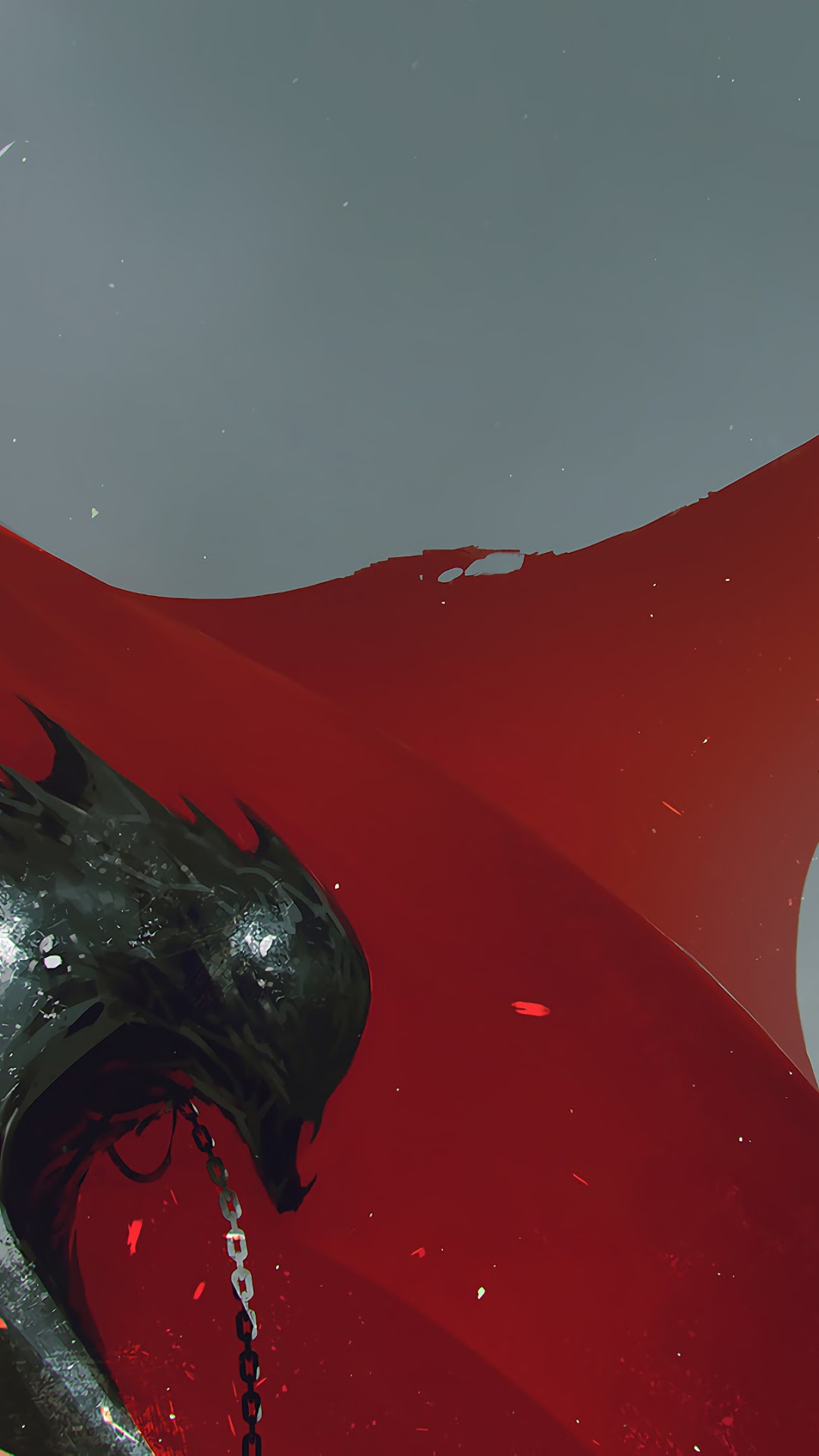 Spawn with red cape and chain HD Phone Wallpaper