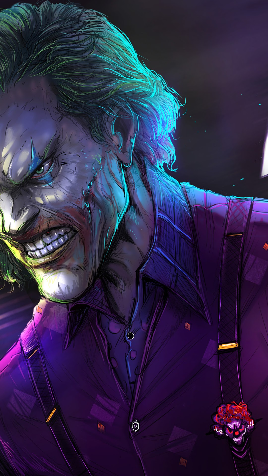 The Joker from Batman HD Phone Wallpaper