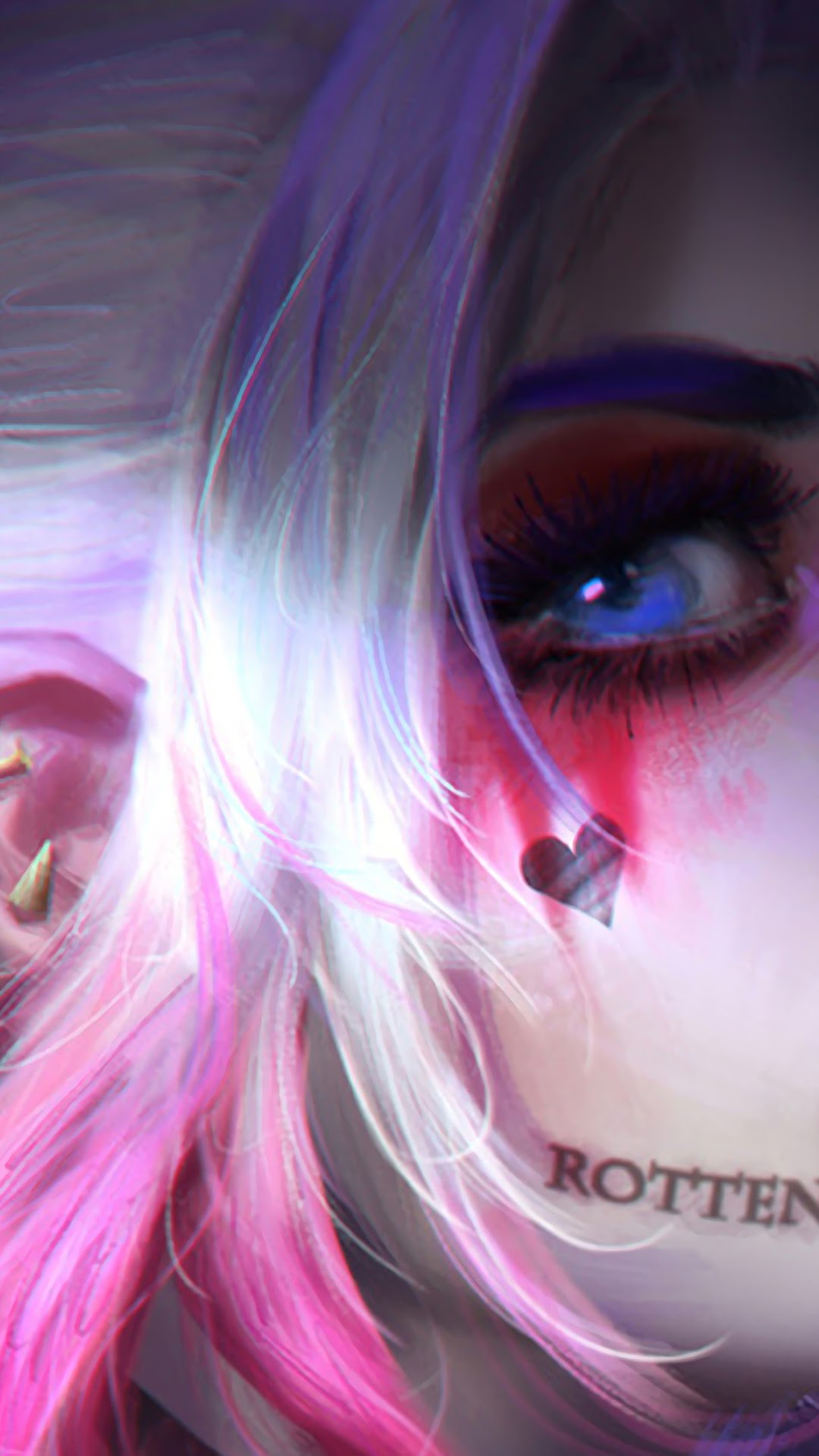 Harley Quinn close-up portrait HD Phone Wallpaper