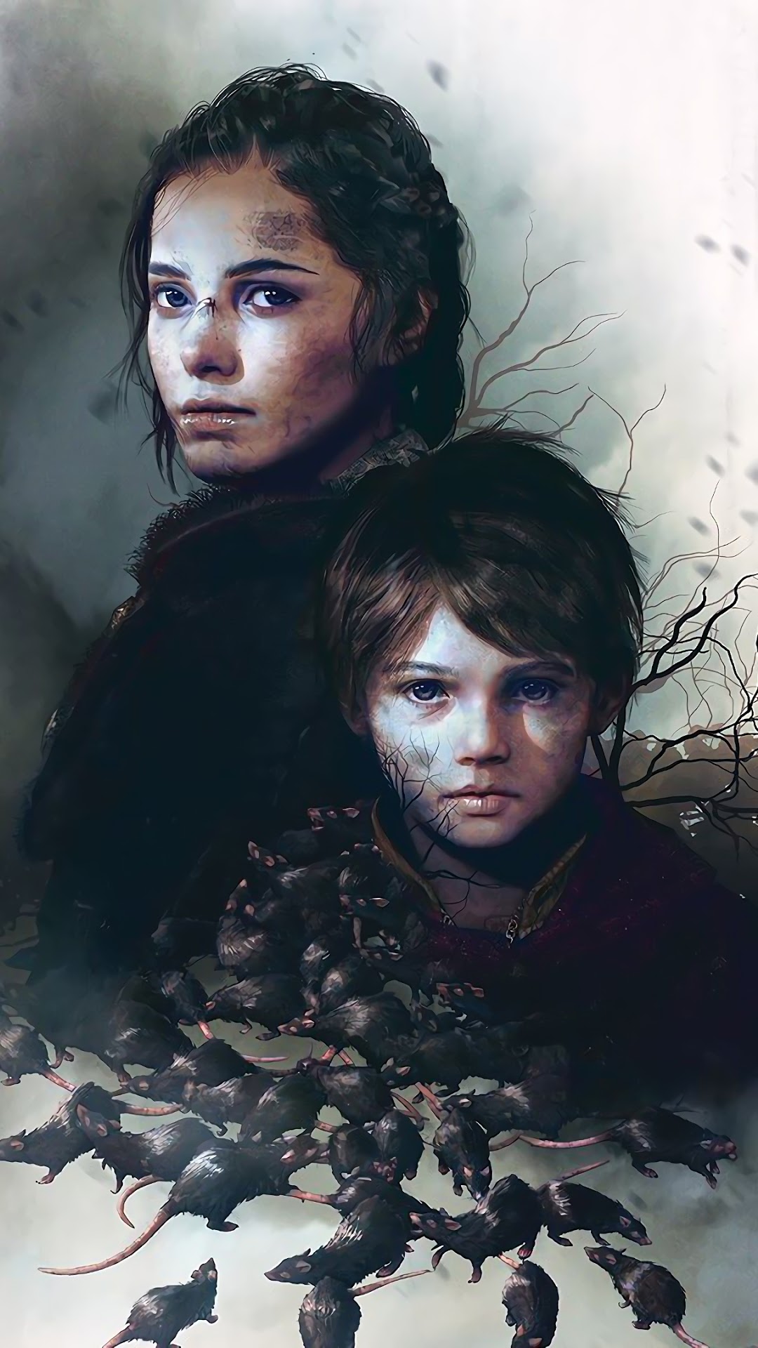 Amicia and Hugo from A Plague Tale: Innocence HD Phone Wallpaper