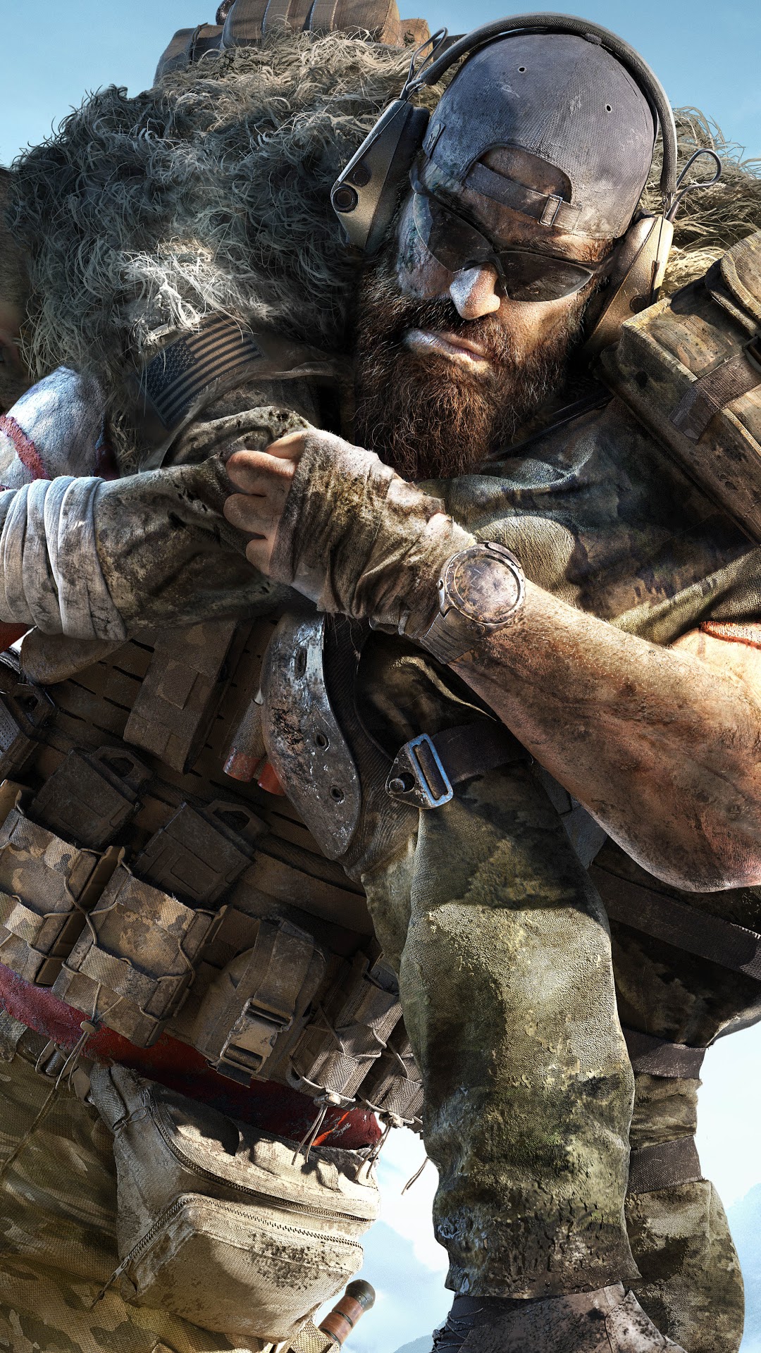 Ghost Recon Breakpoint character with camouflage gear HD Phone Wallpaper