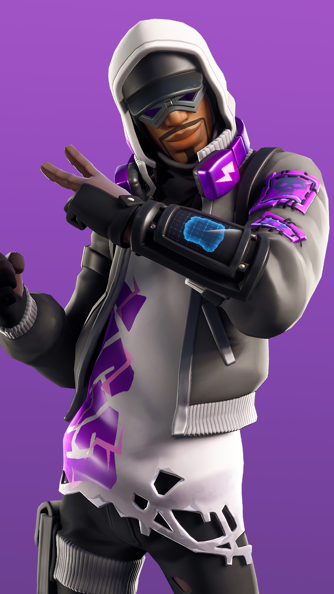 Stratus from Fortnite Season 9 Skin HD Phone Wallpaper