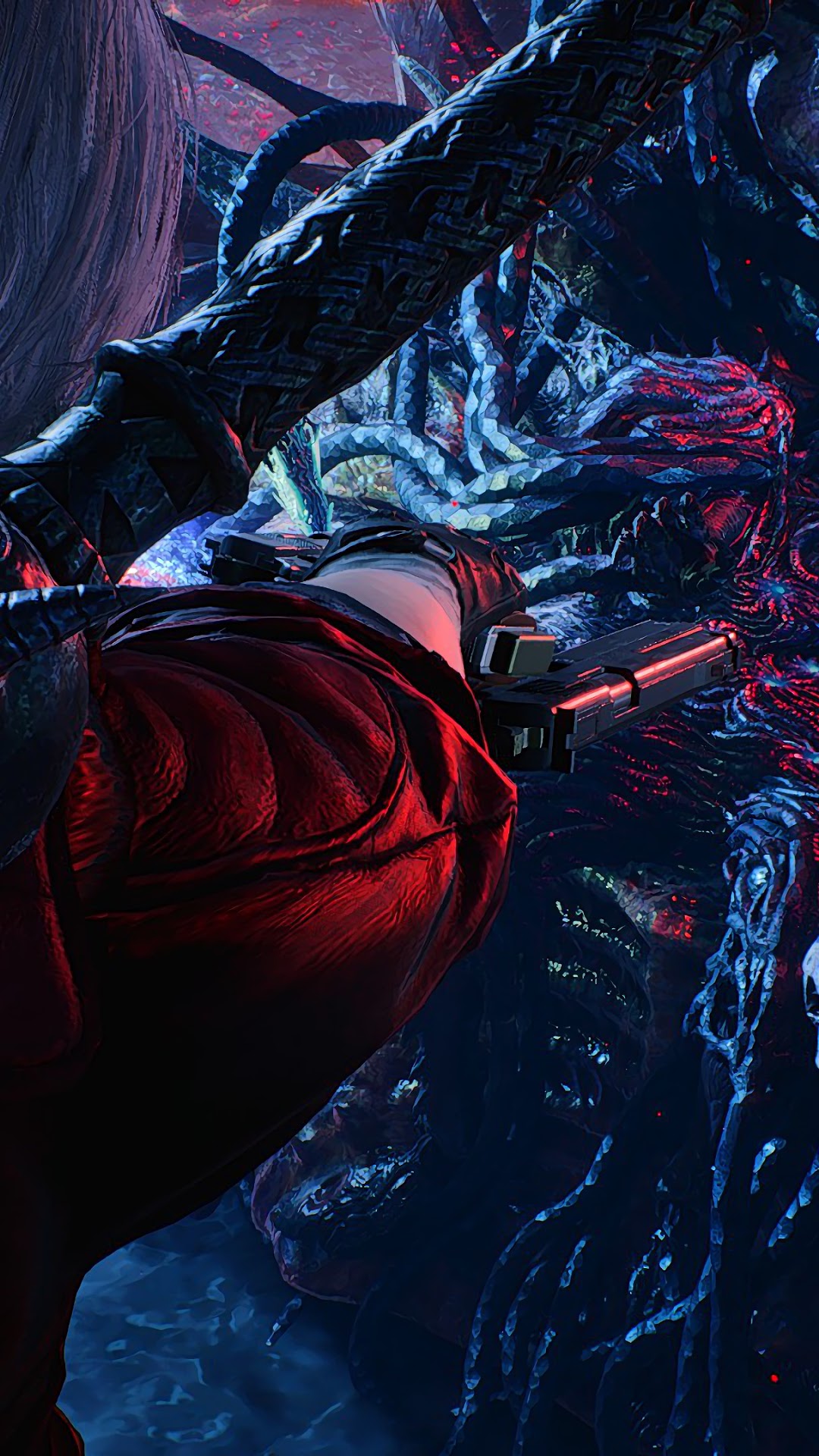 Dante from Devil May Cry 5 fighting Urizen HD Phone Wallpaper