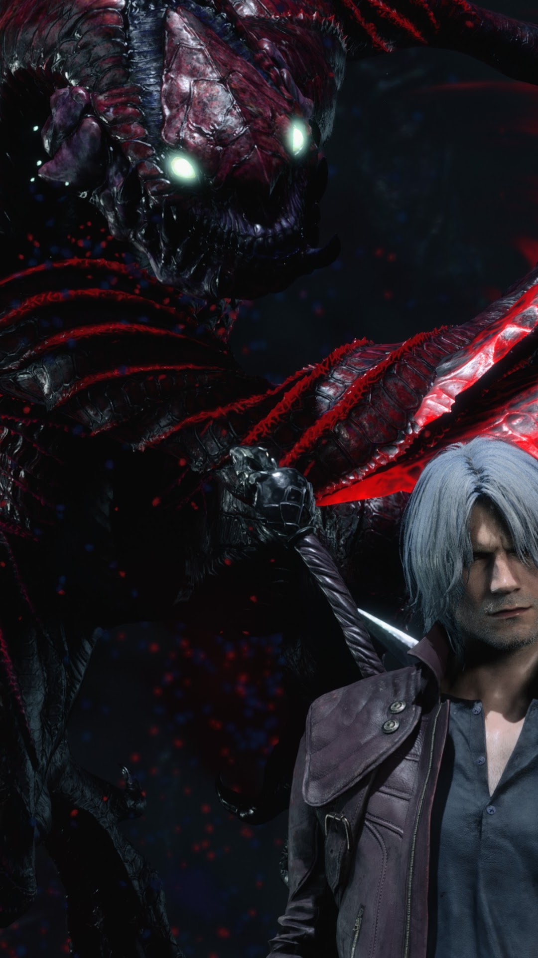 Dante and demon from Devil May Cry 5 HD Phone Wallpaper