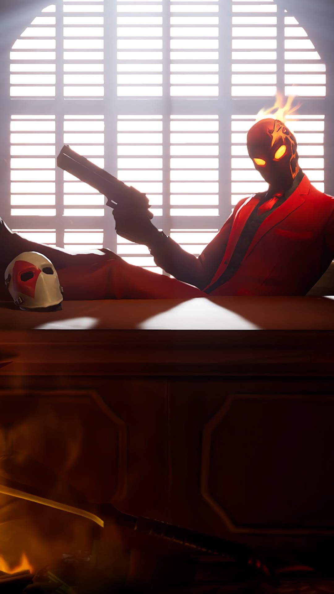 Inferno from Fortnite HD Phone Wallpaper