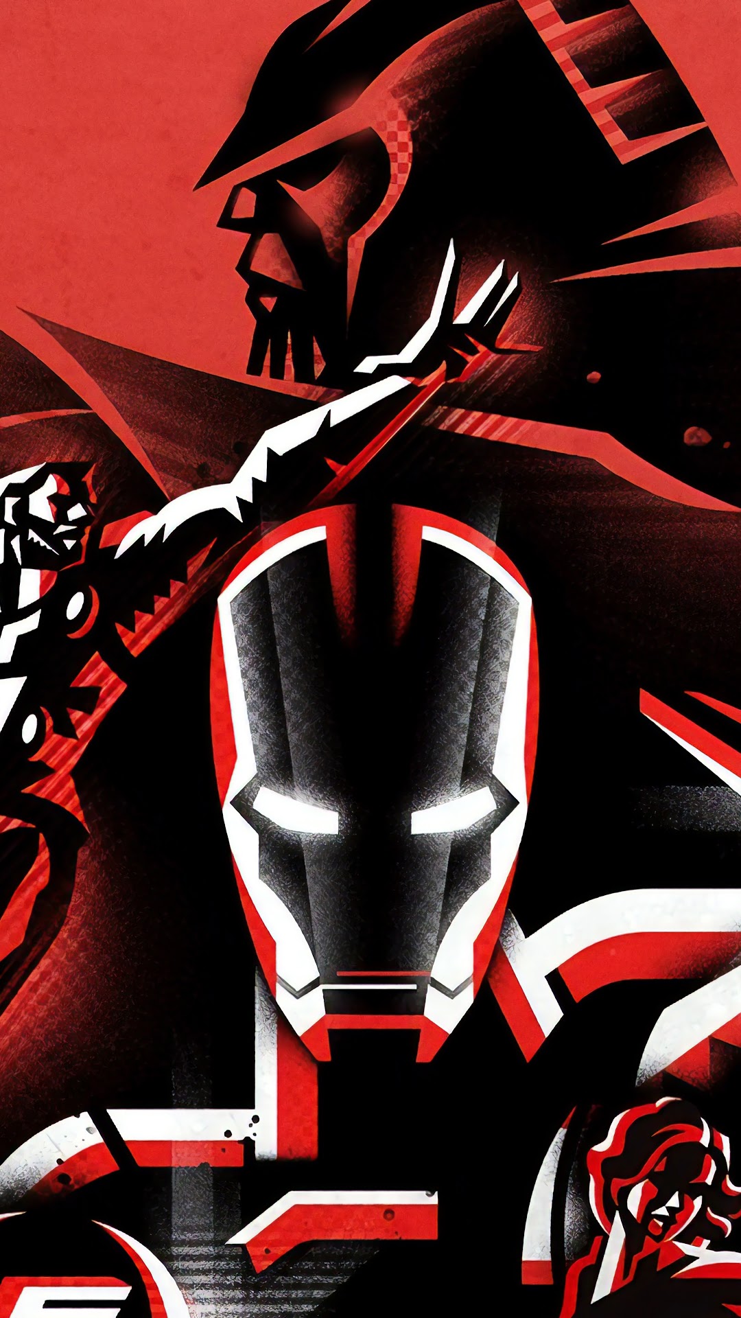 Iron Man and Thanos from Avengers: Endgame HD Phone Wallpaper