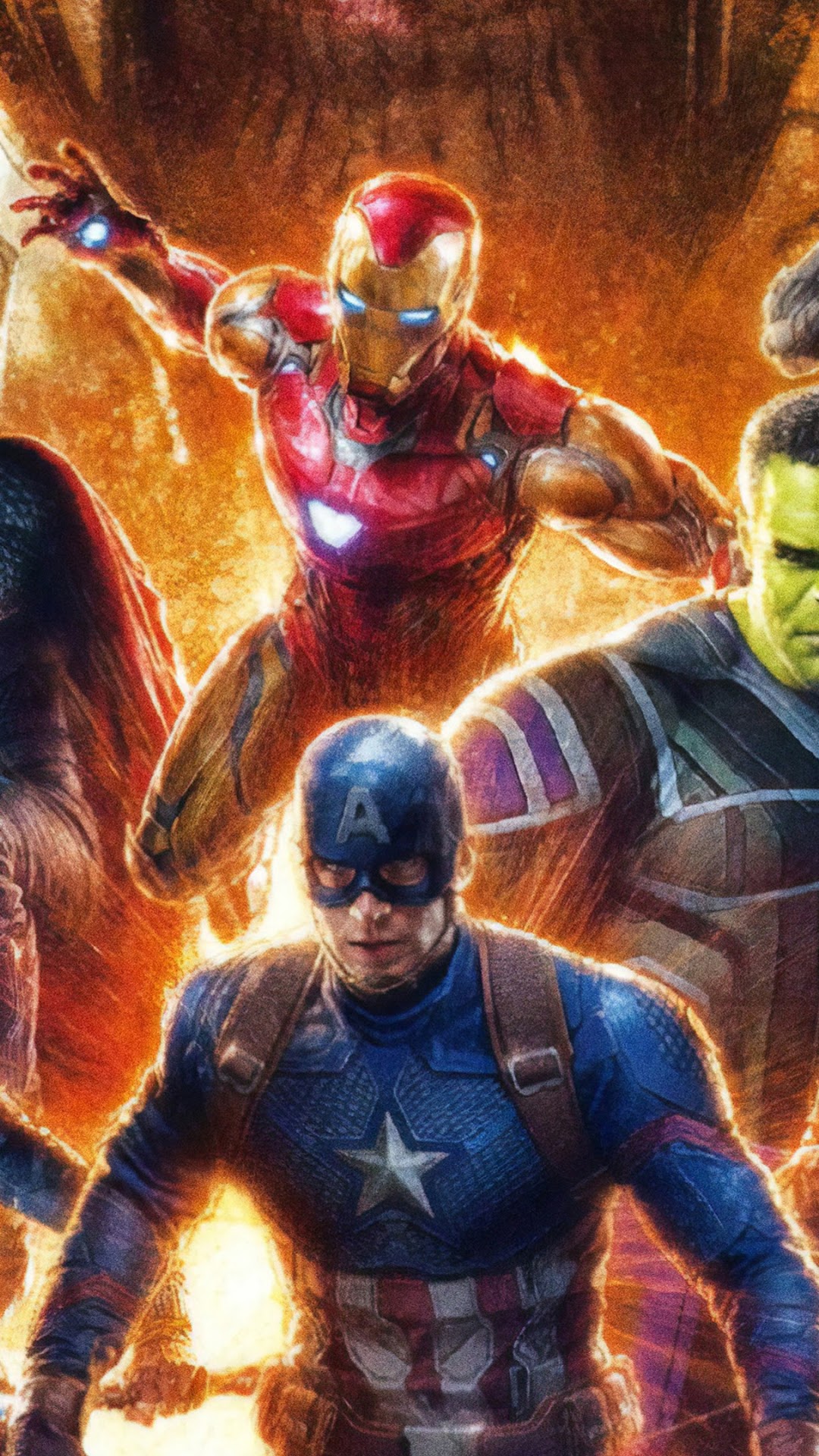Iron Man and Captain America from Avengers: Endgame HD Phone Wallpaper