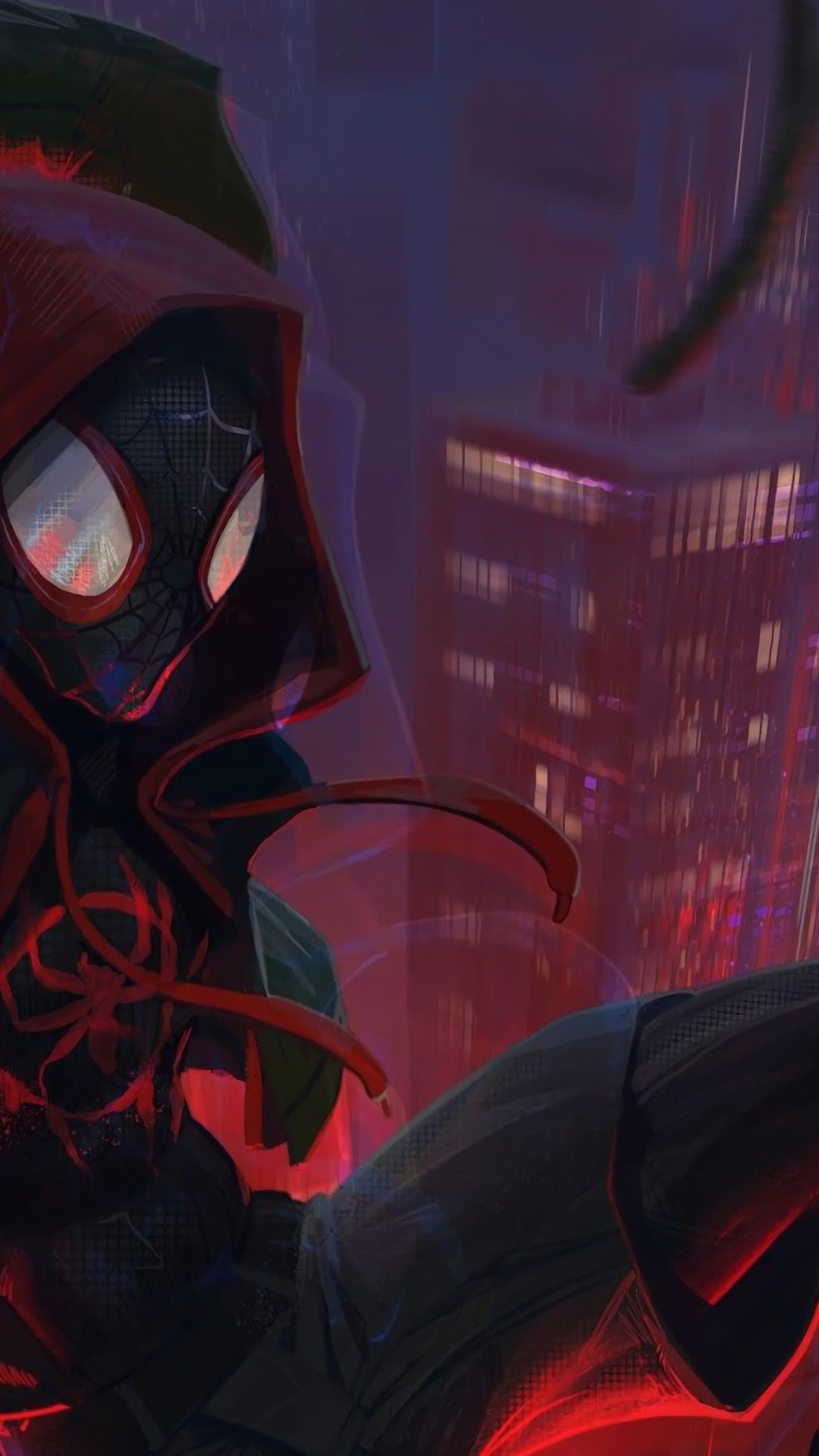 Miles Morales from Spider-Man: Into the Spider-Verse HD Phone Wallpaper