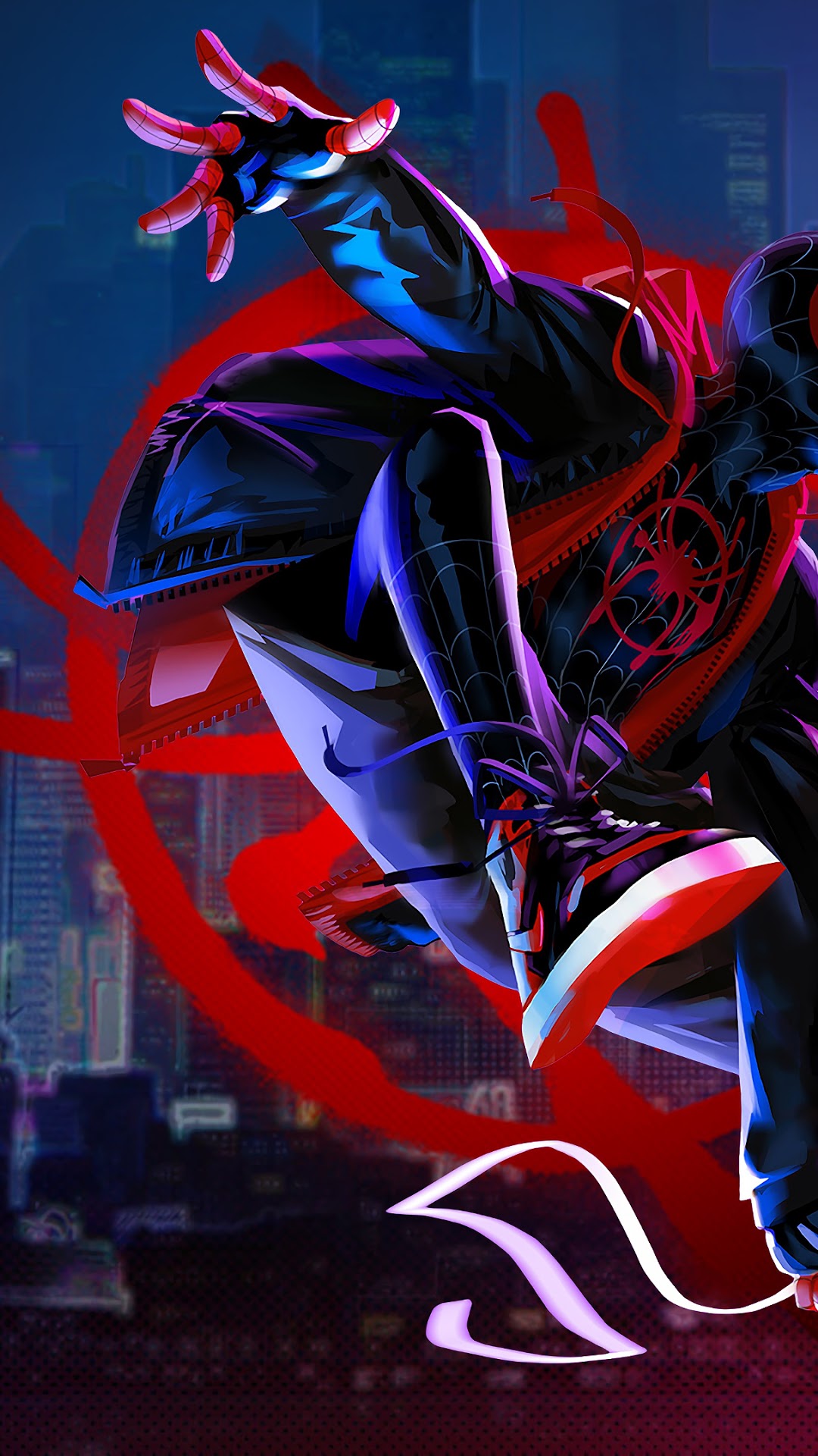 Miles Morales from Spider-Man: Into the Spider-Verse HD Phone Wallpaper