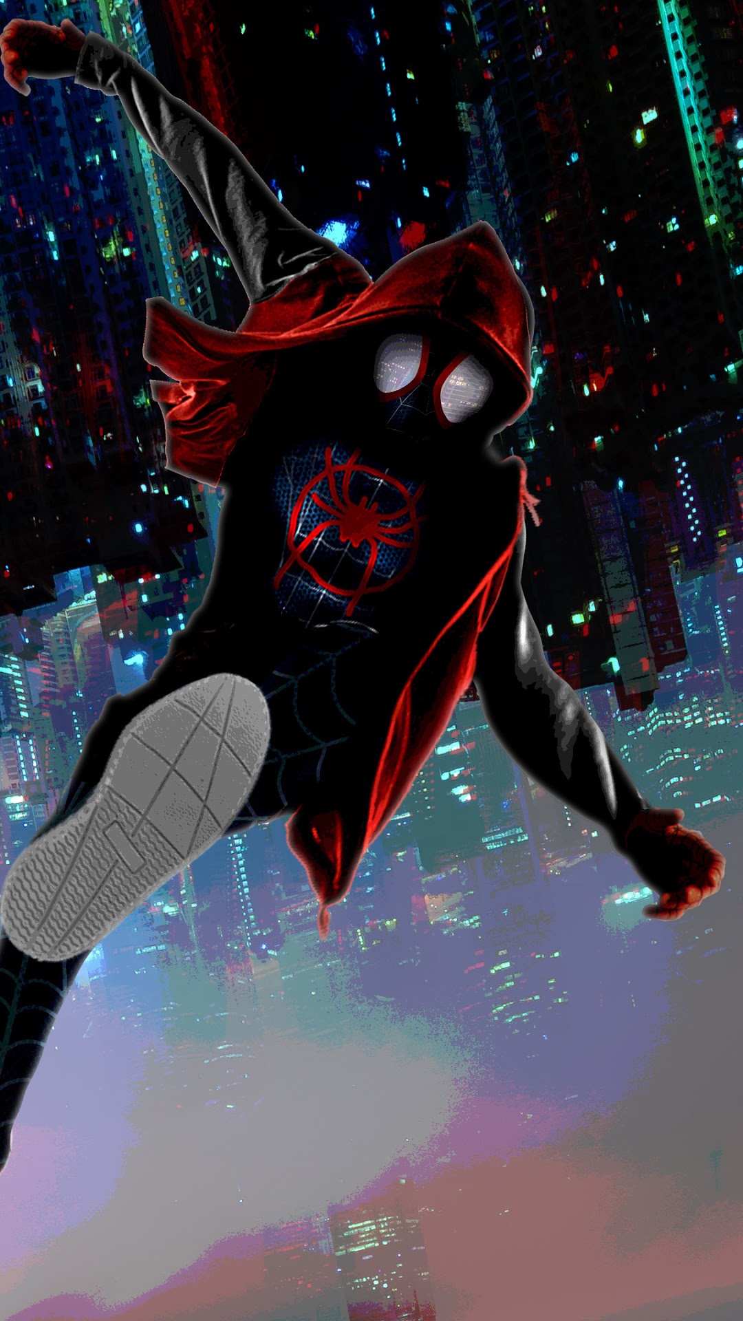 Miles Morales Spider-Man Into the Spider-Verse HD Phone Wallpaper