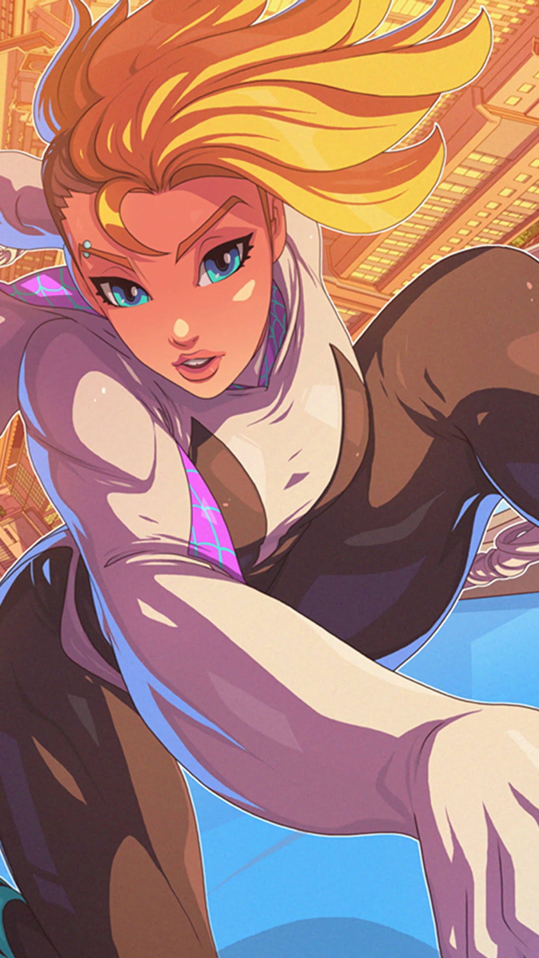Spider-Gwen from Spider-Man: Into the Spider-Verse HD Phone Wallpaper