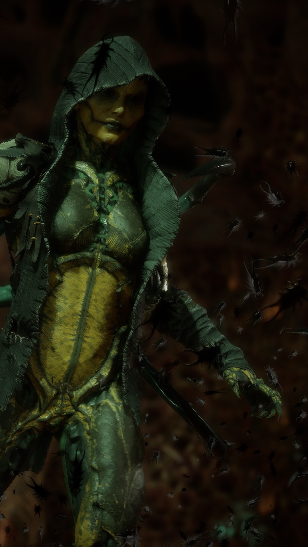D'Vorah from Mortal Kombat 11 HD Phone Wallpaper