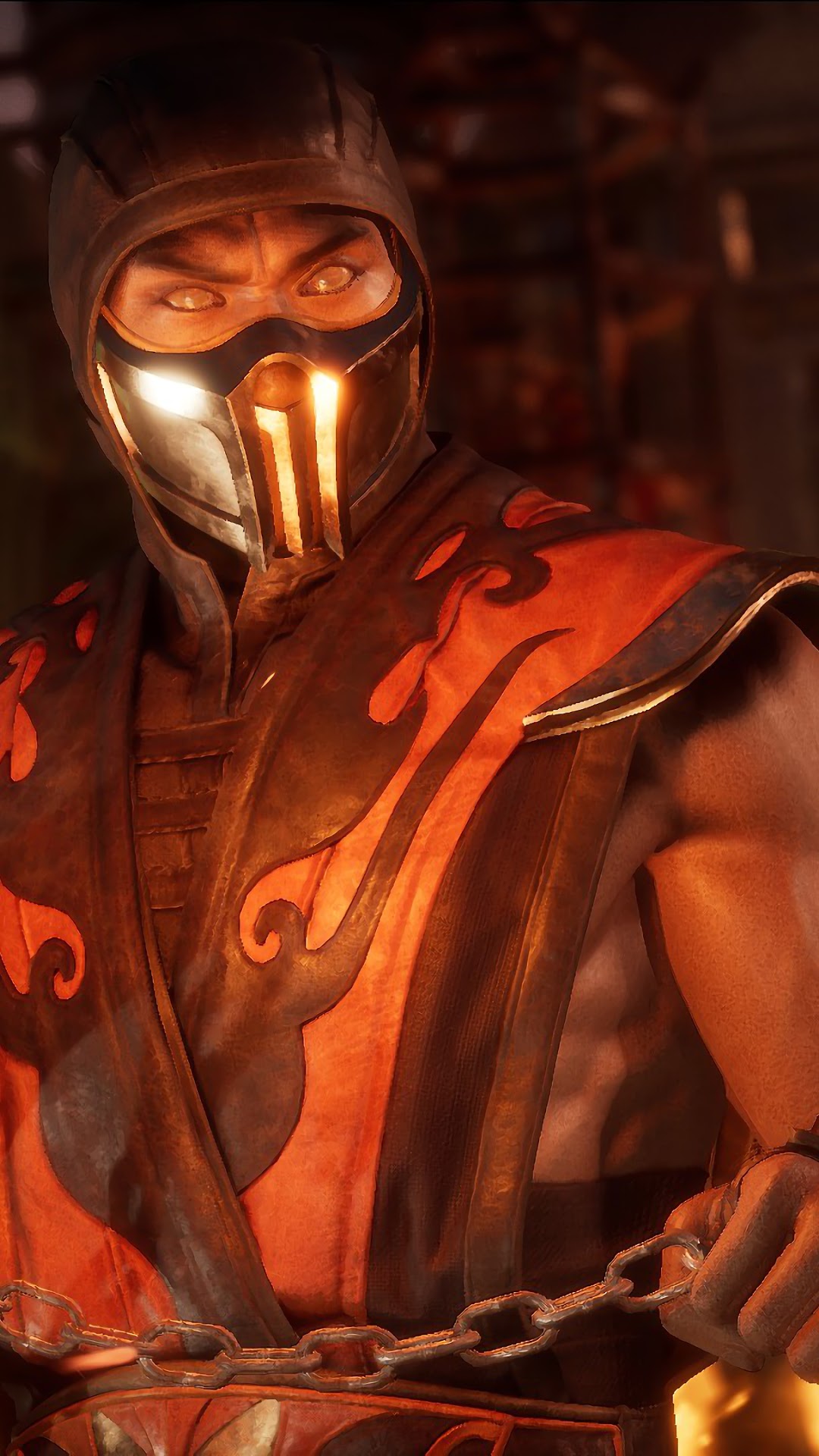 Scorpion from Mortal Kombat 11 HD Phone Wallpaper