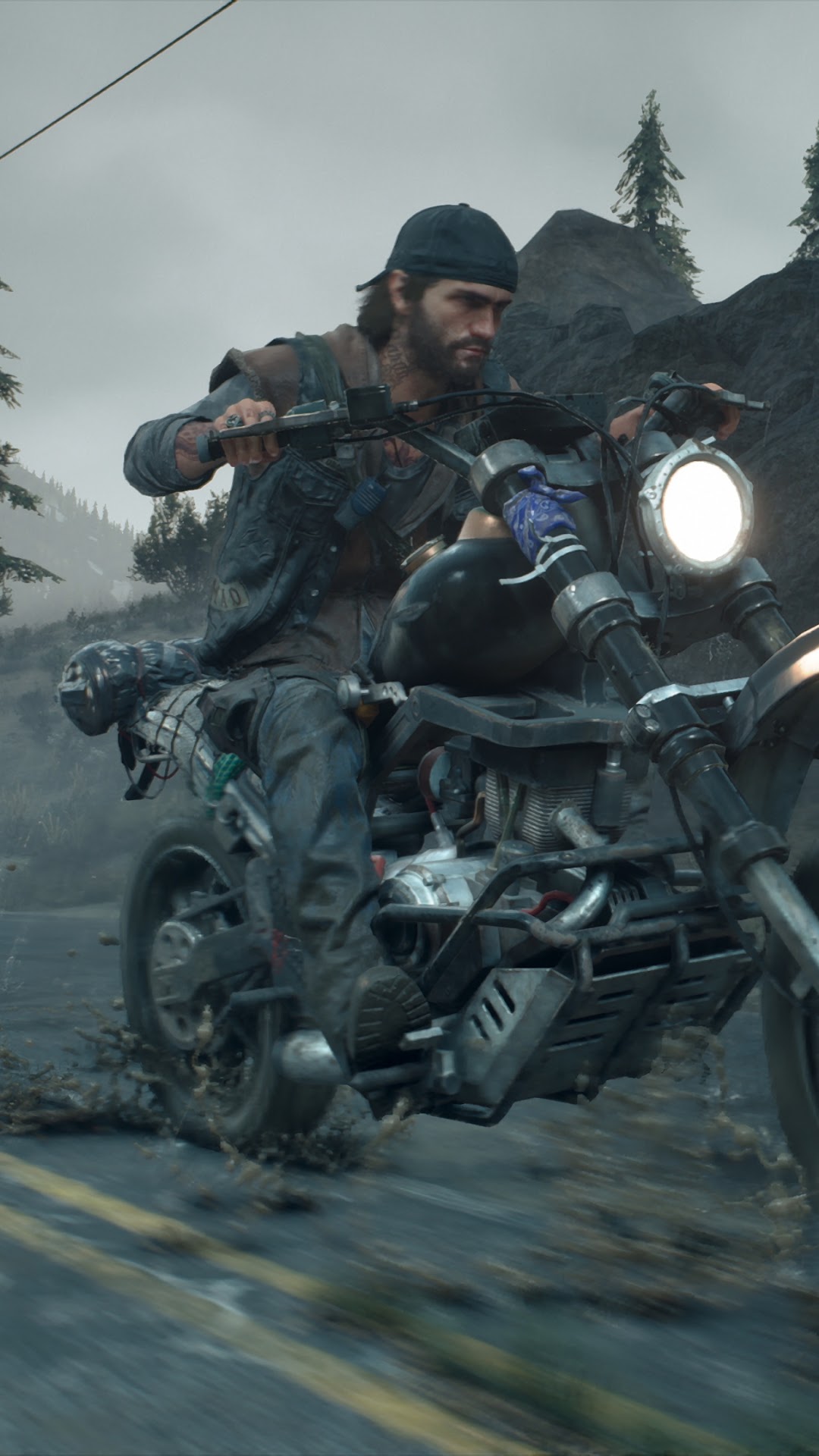 Deacon St. John riding a motorcycle in Days Gone HD Phone Wallpaper