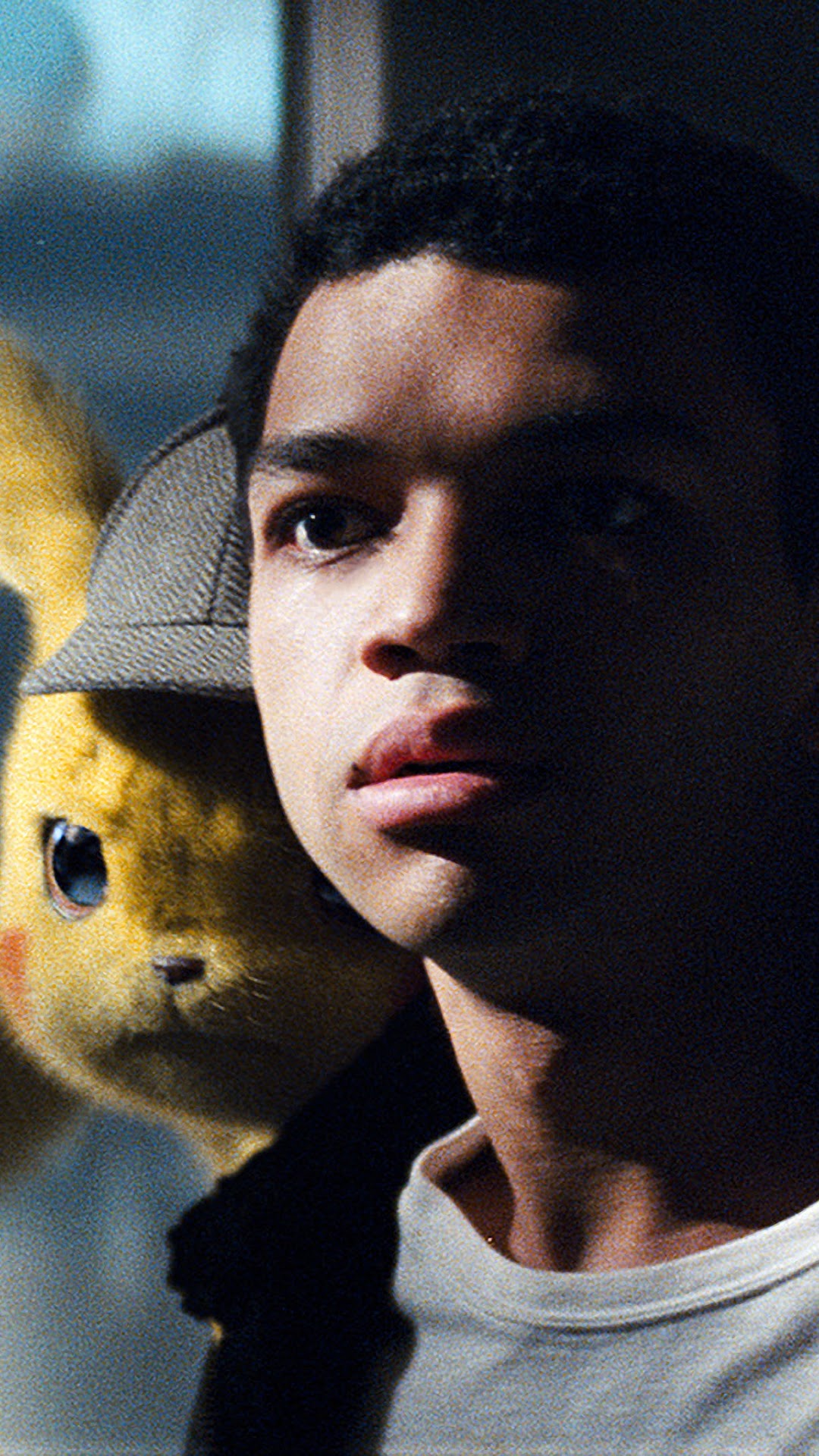 Detective Pikachu and Tim Goodman HD Phone Wallpaper