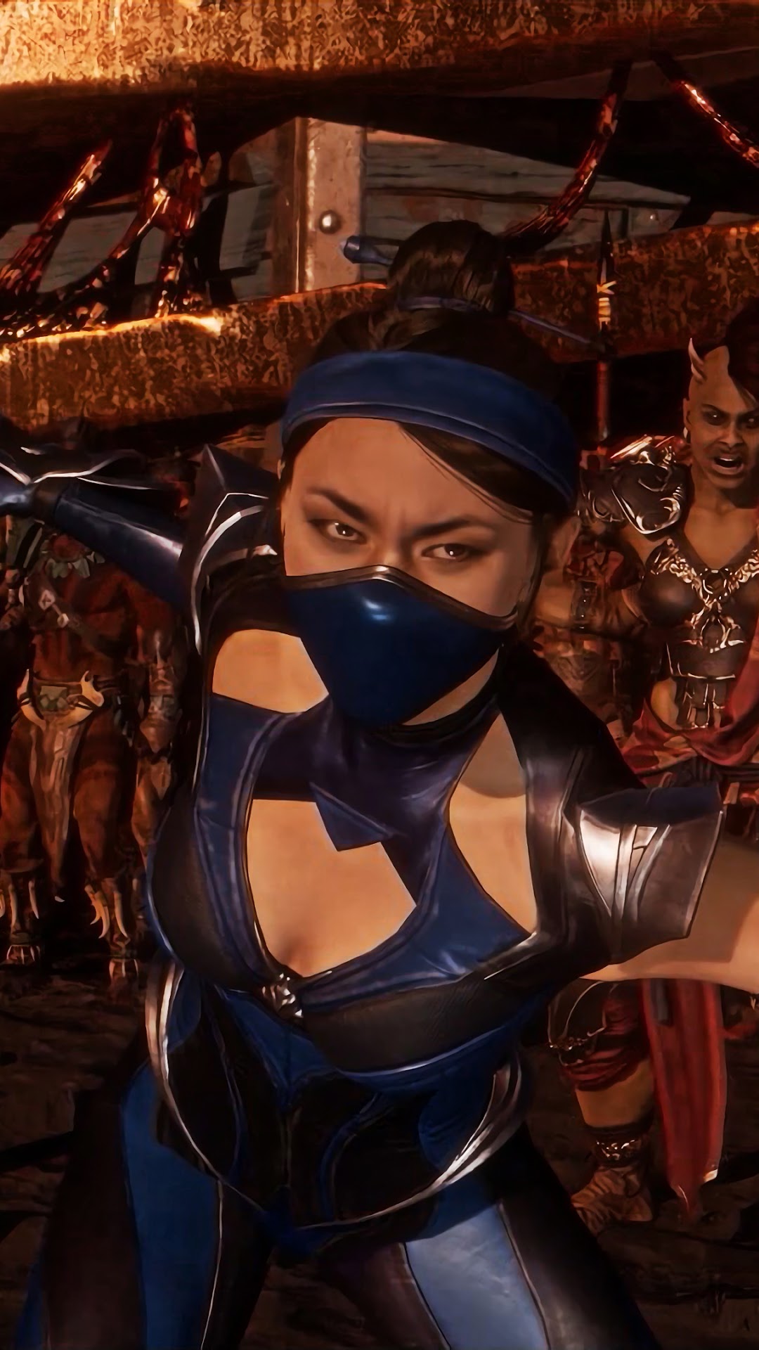 Kitana from Mortal Kombat 11 HD Phone Wallpaper