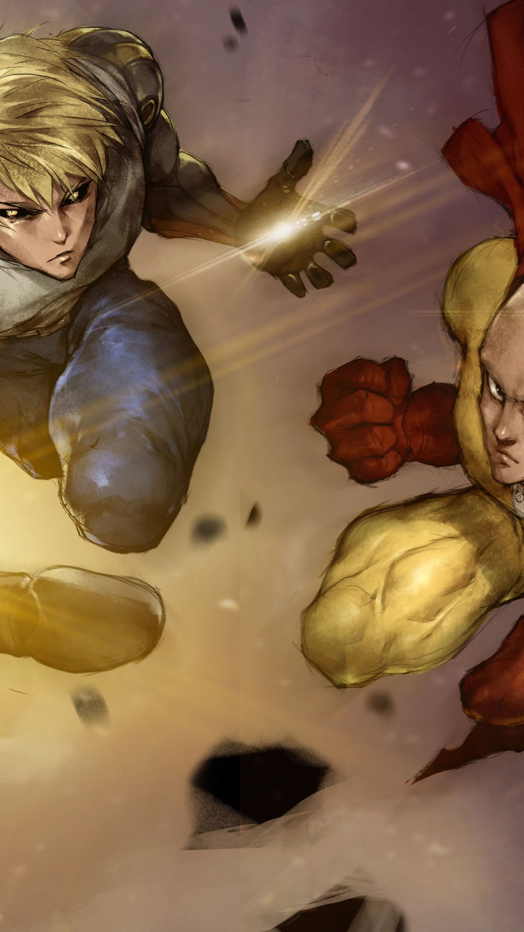 Saitama and Genos from One Punch Man HD Phone Wallpaper