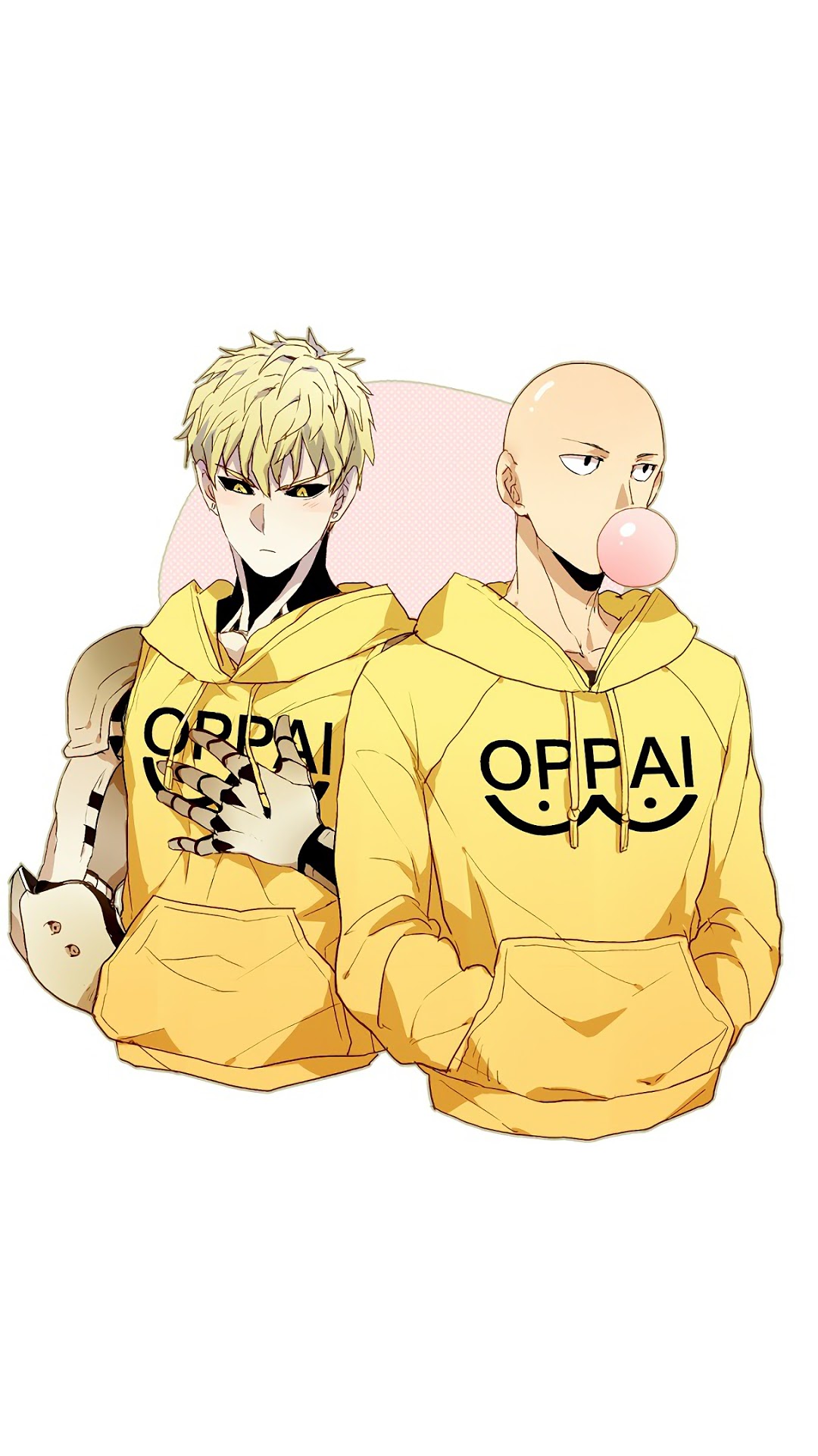 Genos and Saitama from One Punch Man HD Phone Wallpaper