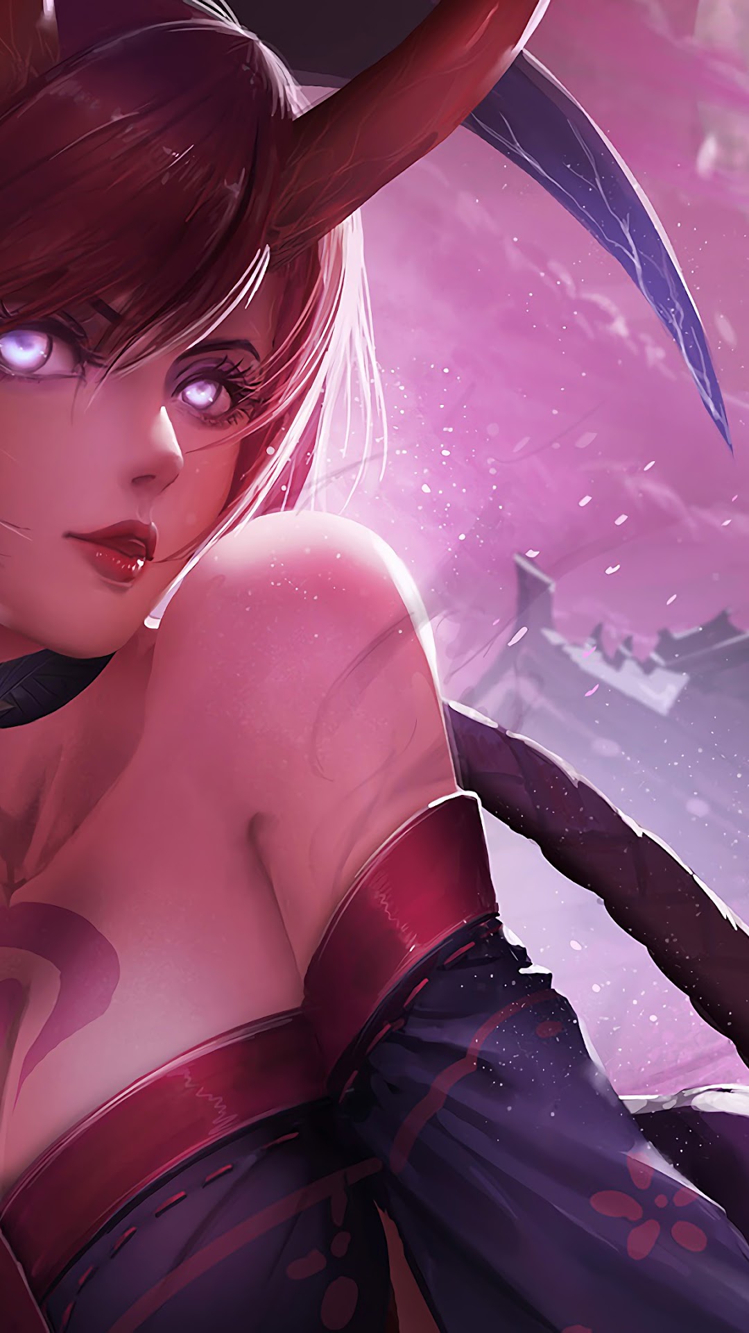Bloodmoon Evelynn LoL HD Phone Wallpaper