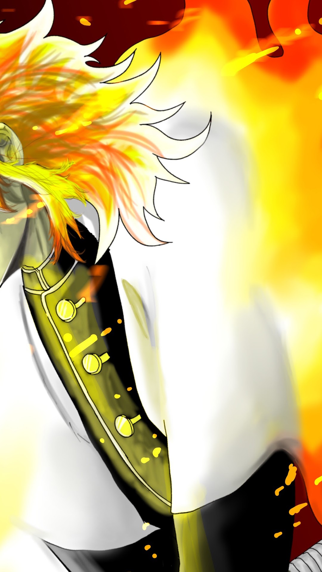 Kyojuro Rengoku from Demon Slayer HD Phone Wallpaper