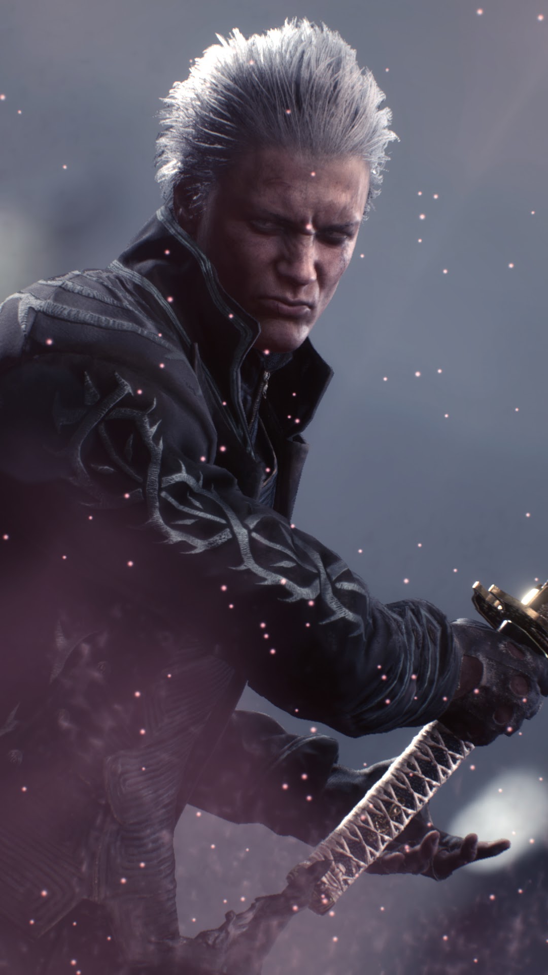 Vergil from Devil May Cry 5 holding Yamato HD Phone Wallpaper