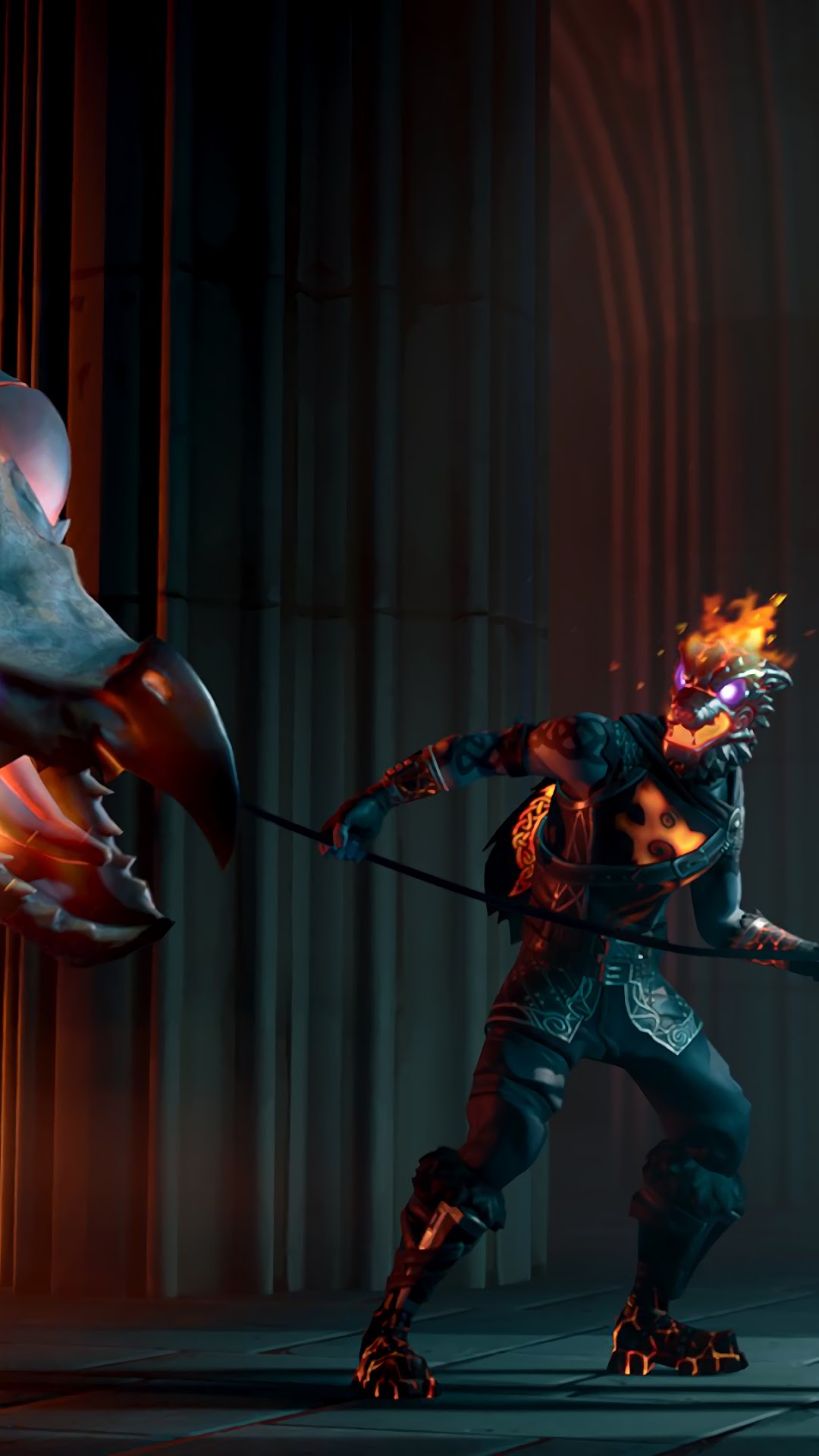 Molten Battle Hound from Fortnite HD Phone Wallpaper