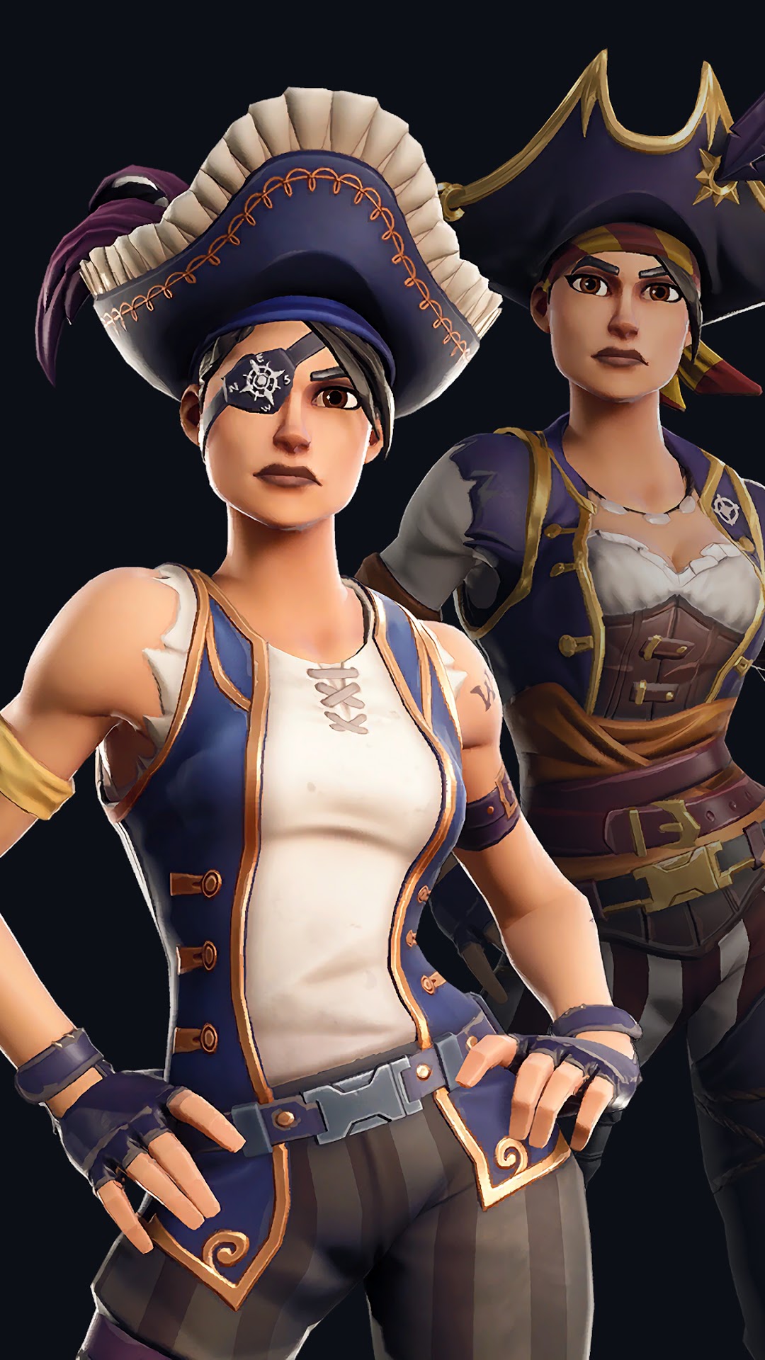 Fortnite Buccaneer Outfit Skin HD Phone Wallpaper
