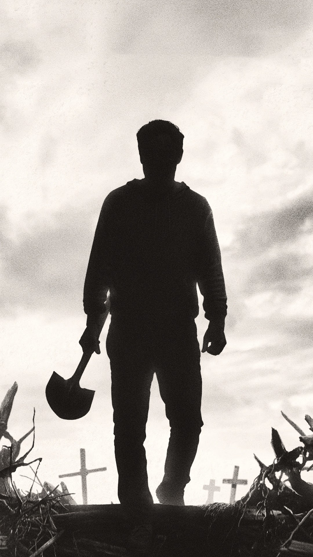 Man with shovel in Pet Sematary HD Phone Wallpaper