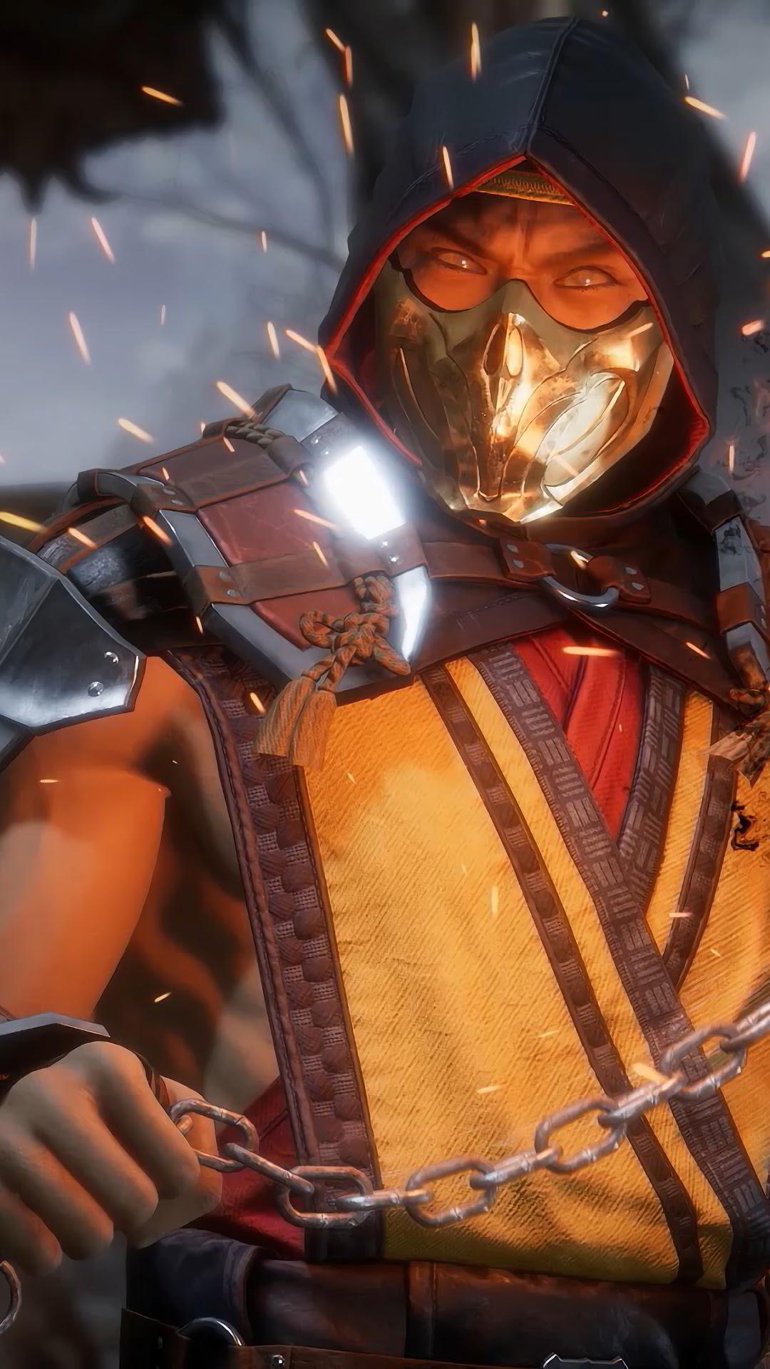 Scorpion from Mortal Kombat 11 HD Phone Wallpaper