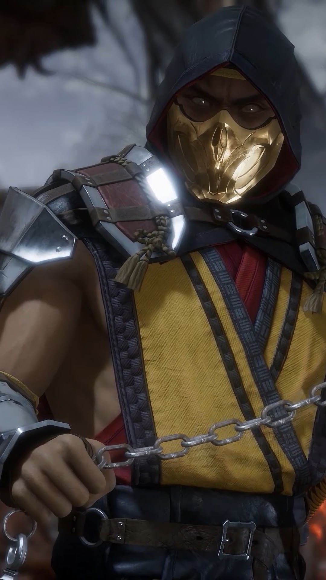 Scorpion from Mortal Kombat 11 HD Phone Wallpaper