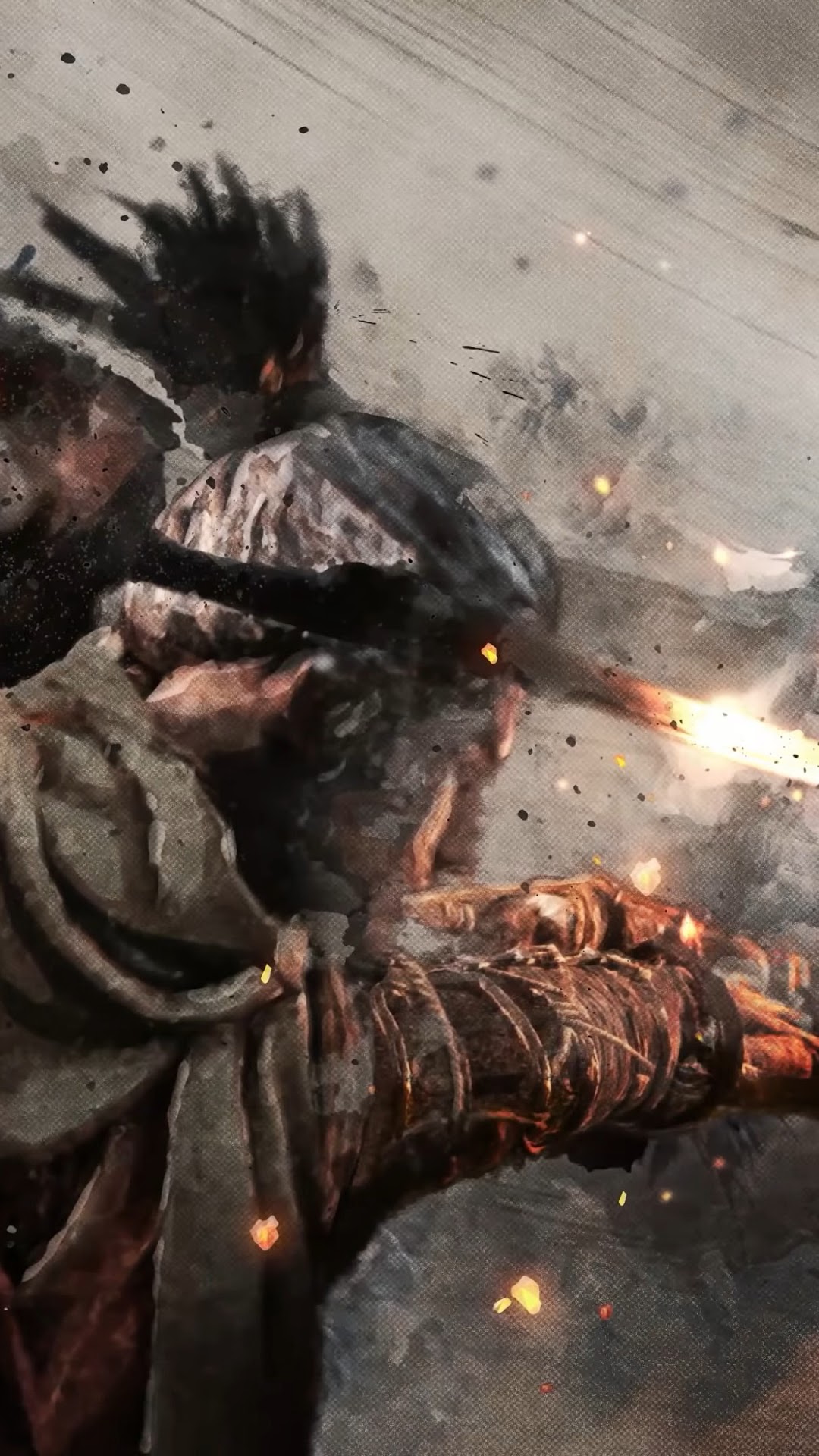 Sekiro: Shadows Die Twice character in action HD Phone Wallpaper