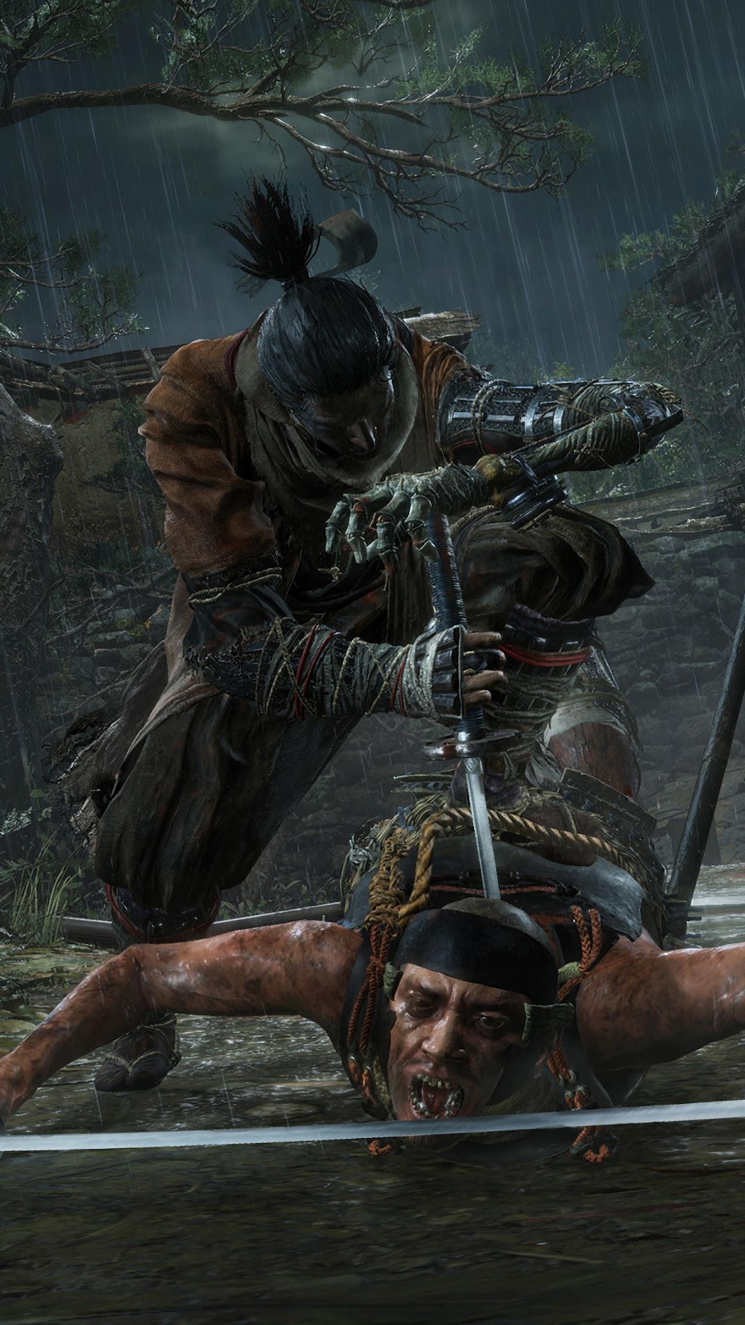 Sekiro: Shadows Die Twice combat scene HD Phone Wallpaper
